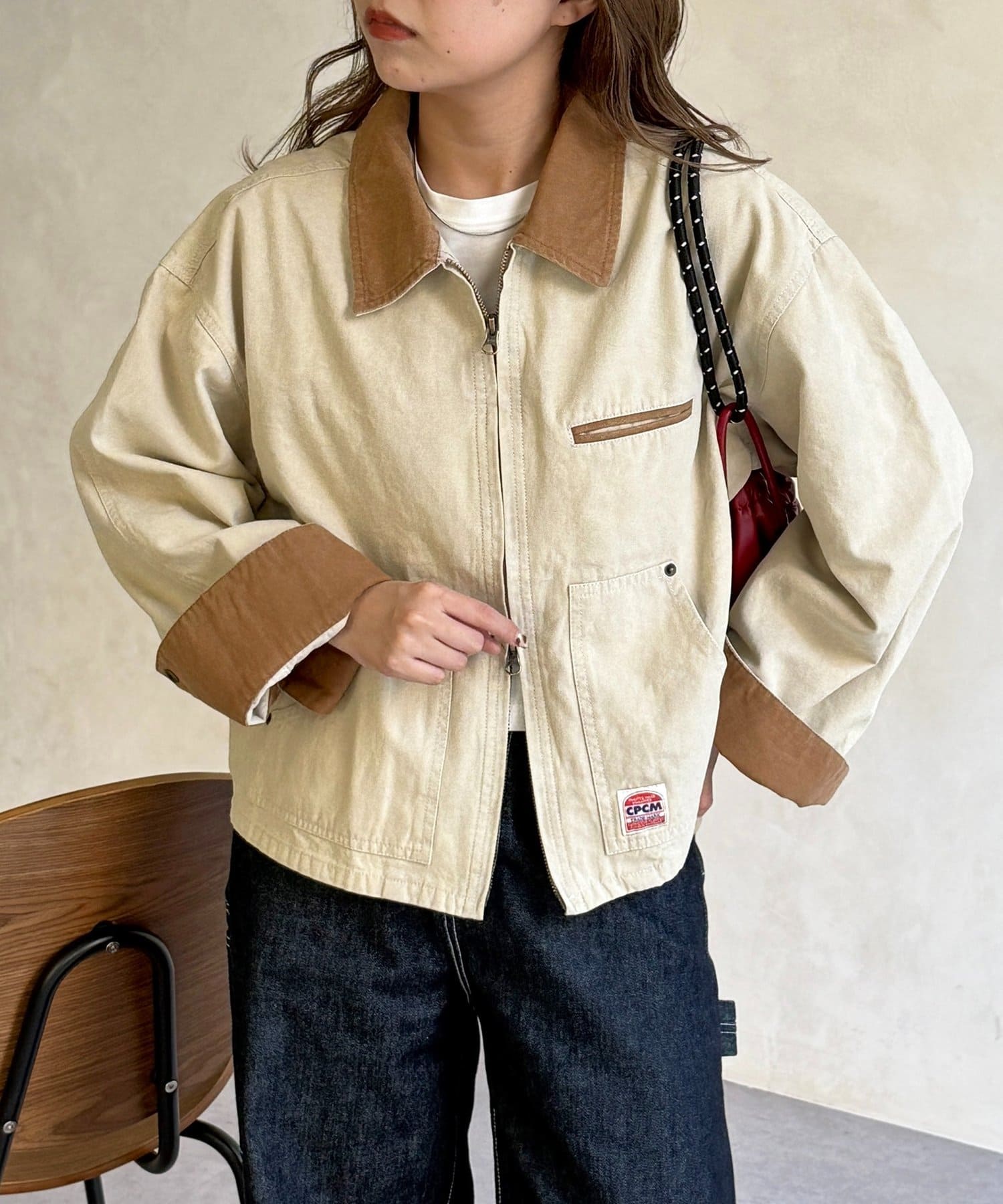 CPCM(シーピーシーエム) 襟配色ワークジャケット