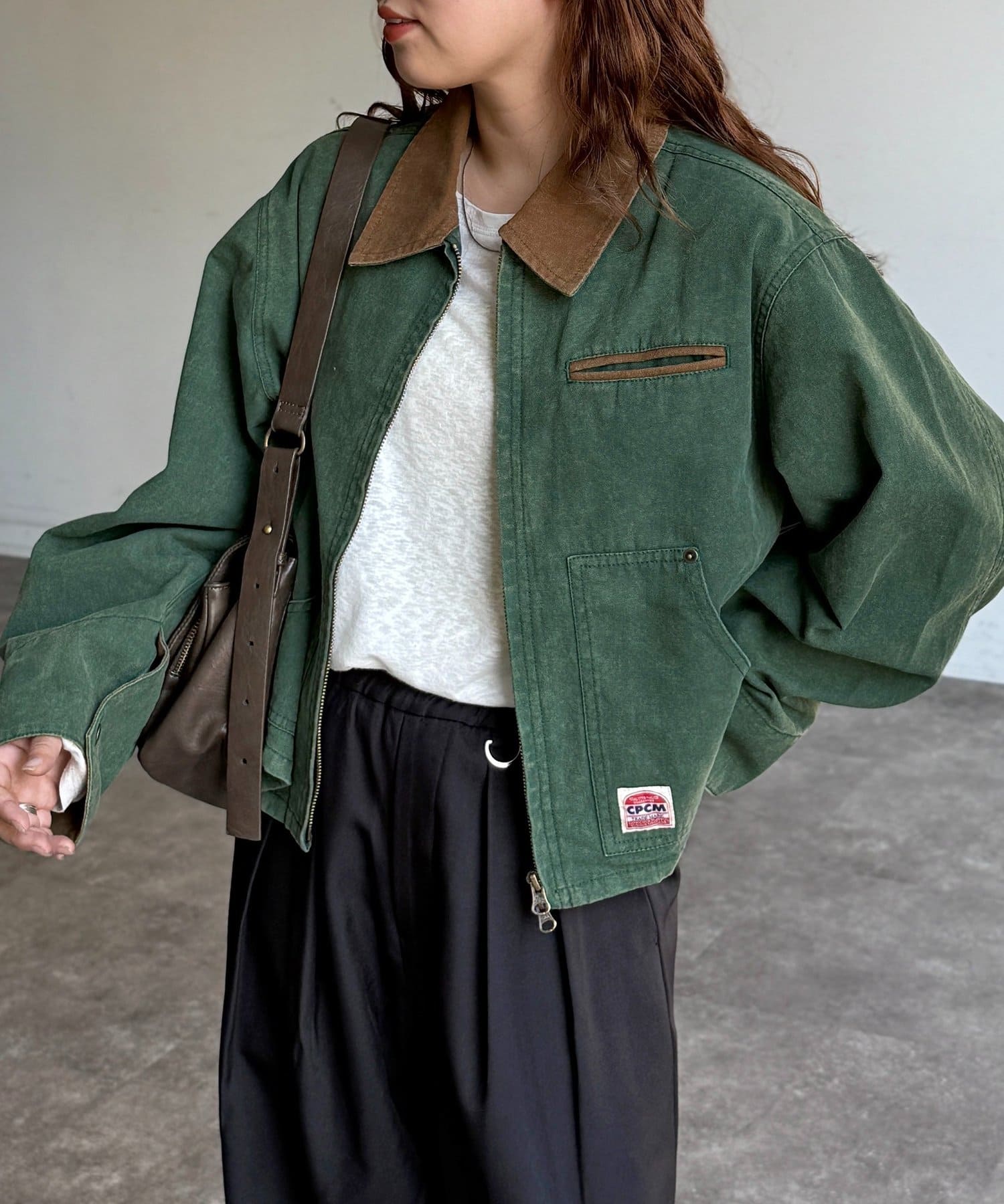 CPCM(シーピーシーエム) 襟配色ワークジャケット