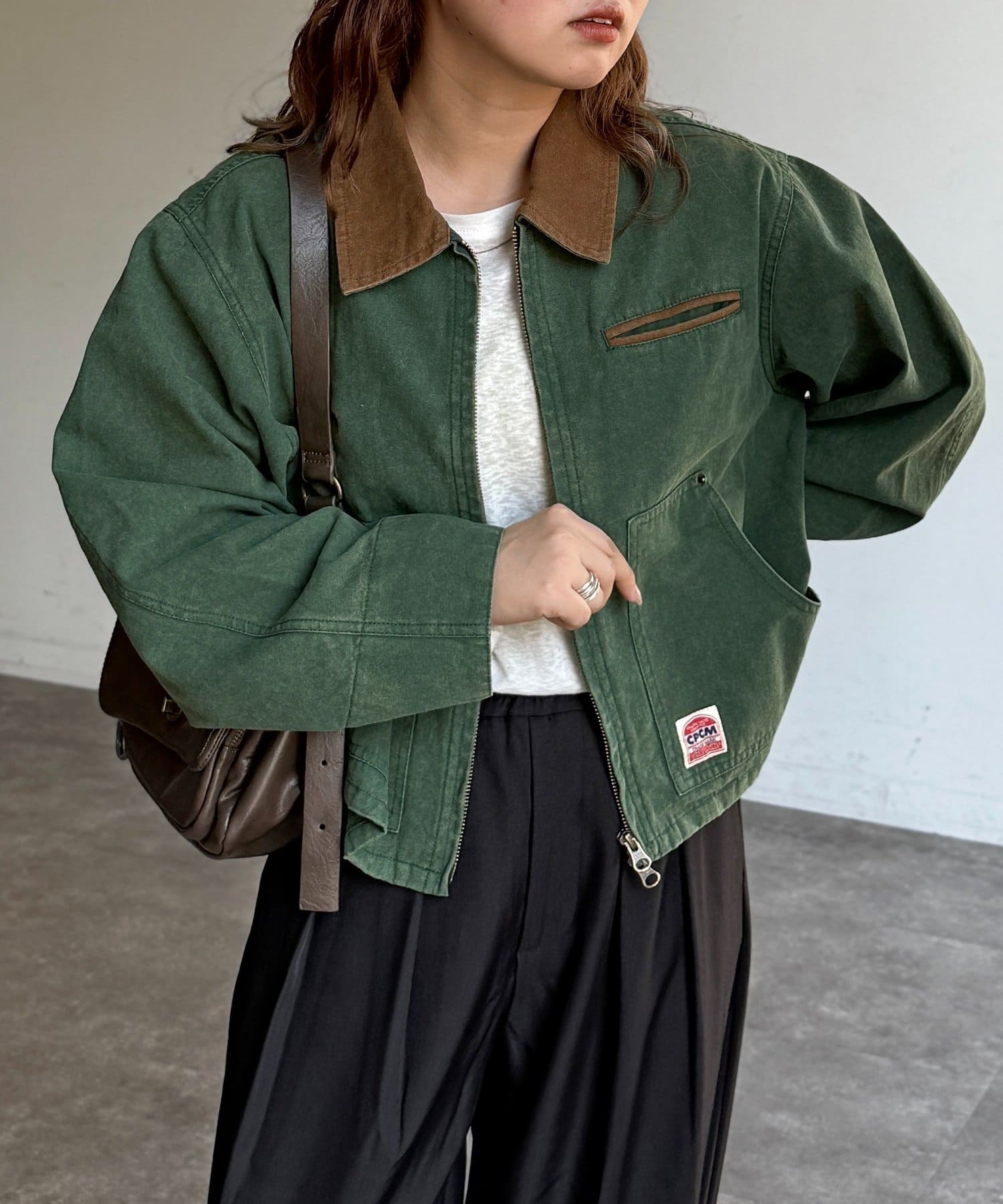 CPCM(シーピーシーエム) 襟配色ワークジャケット