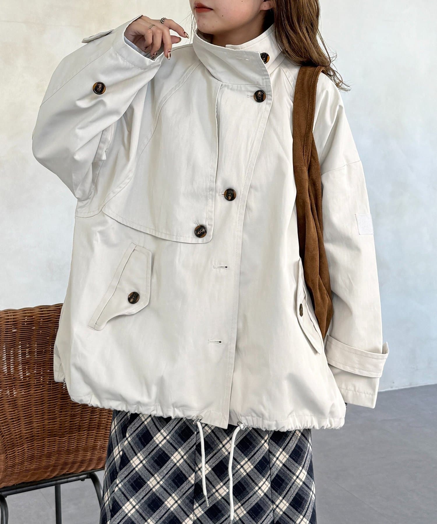 CPCM(シーピーシーエム) ミドル丈モッズトレンチコート