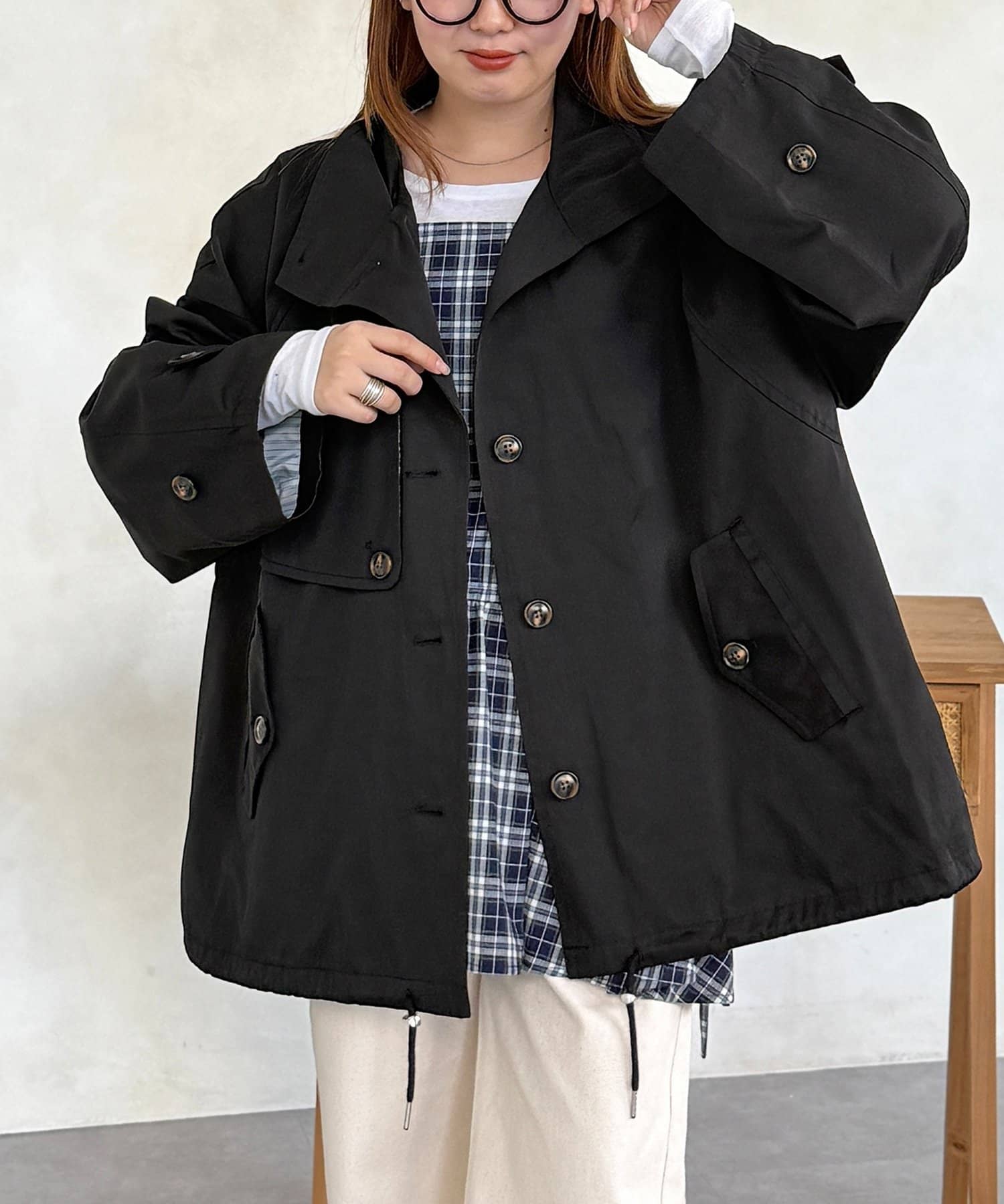 CPCM(シーピーシーエム) ミドル丈モッズトレンチコート