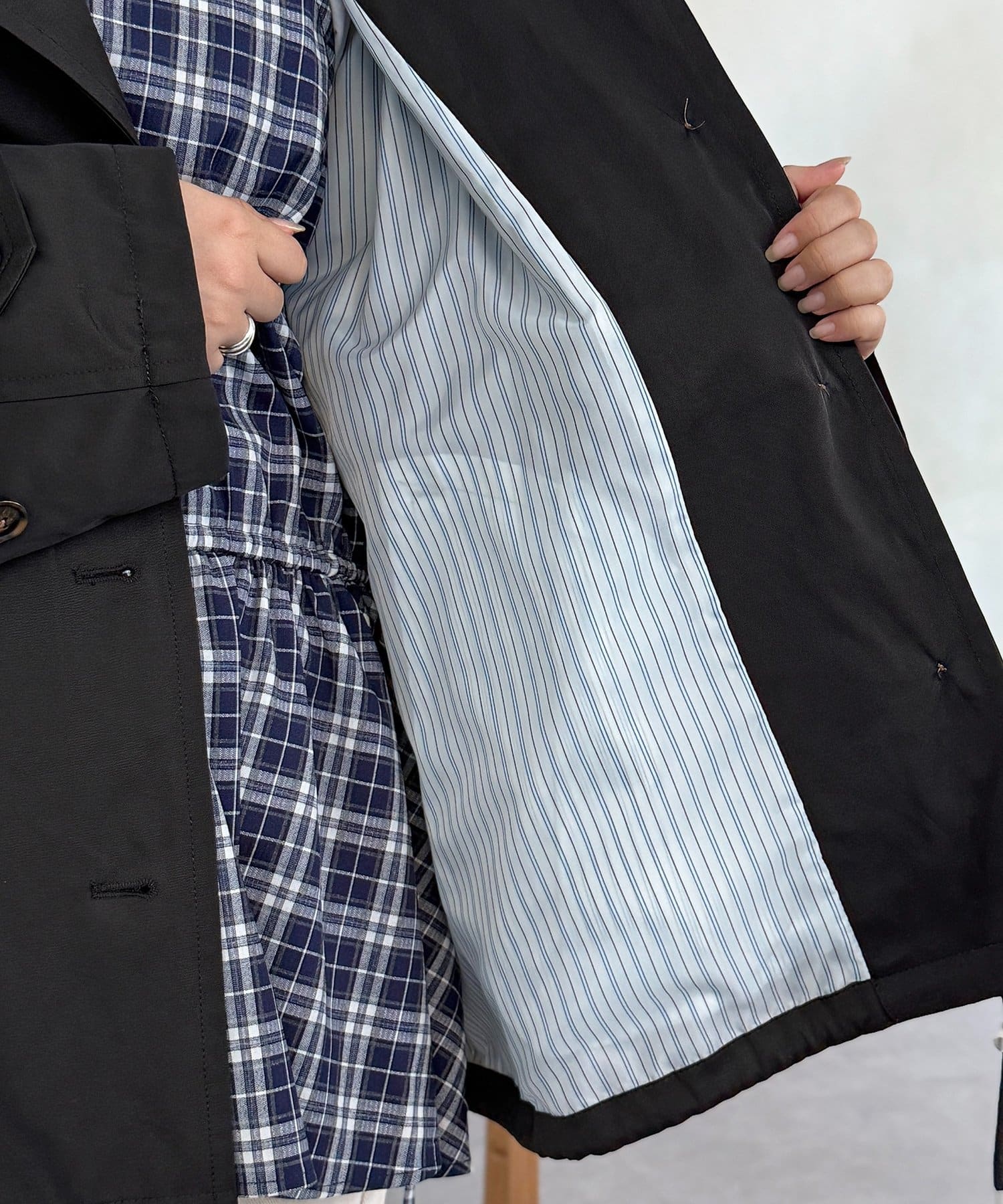 CPCM(シーピーシーエム) ミドル丈モッズトレンチコート