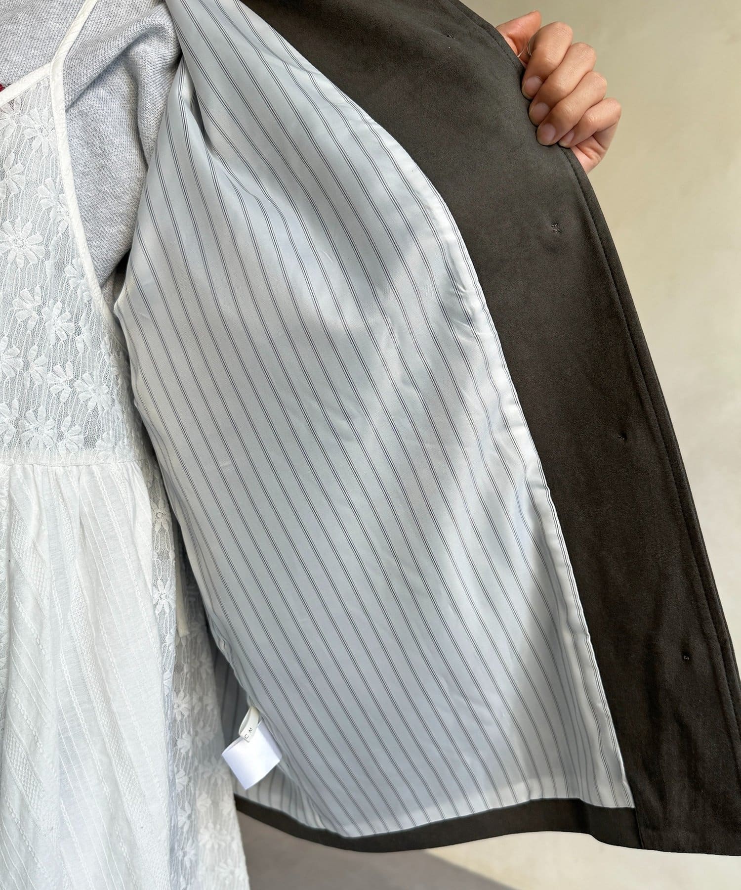 CPCM(シーピーシーエム) フェイクスエードジャケット