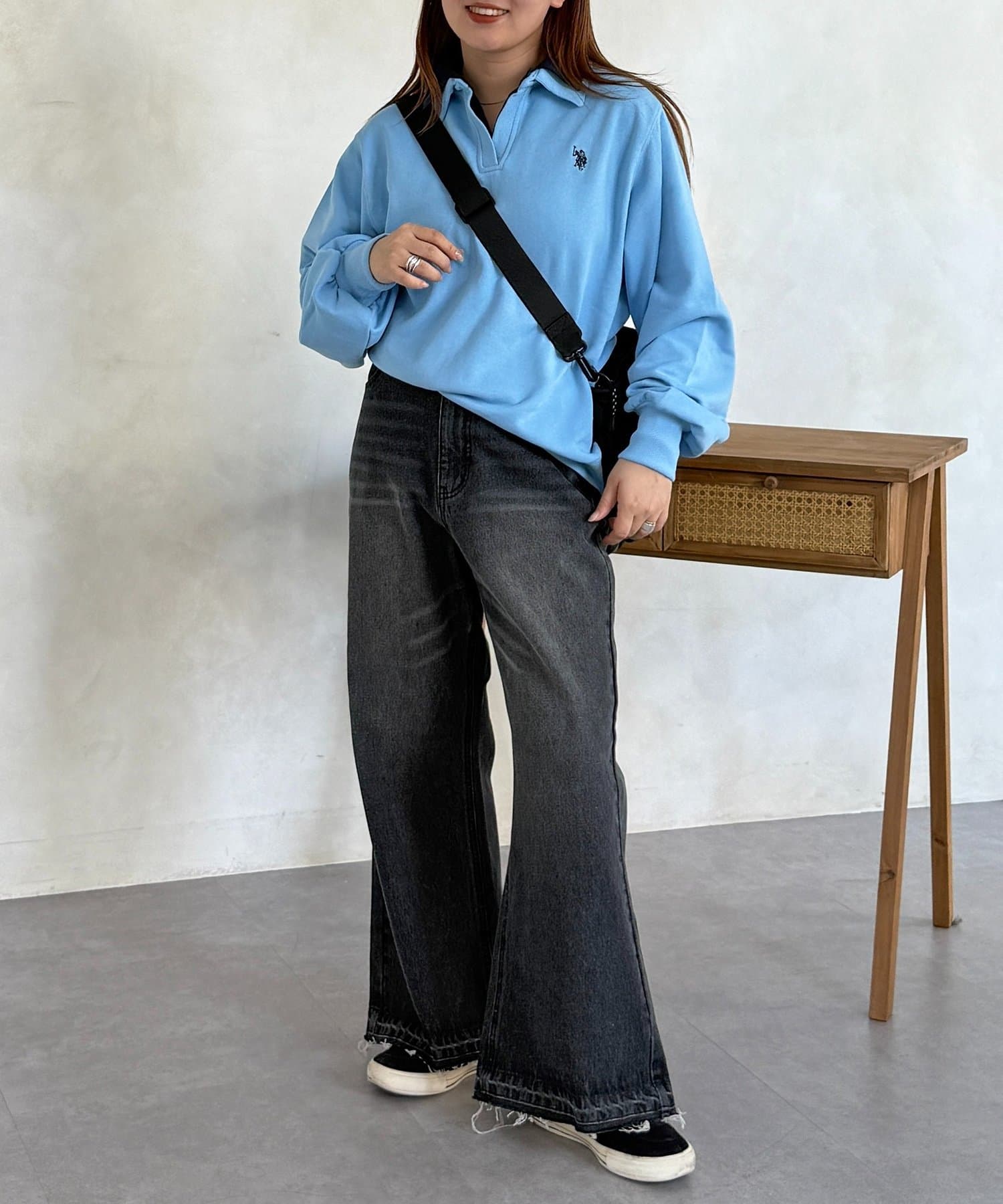 CPCM(シーピーシーエム) ワイドフレアパンツ