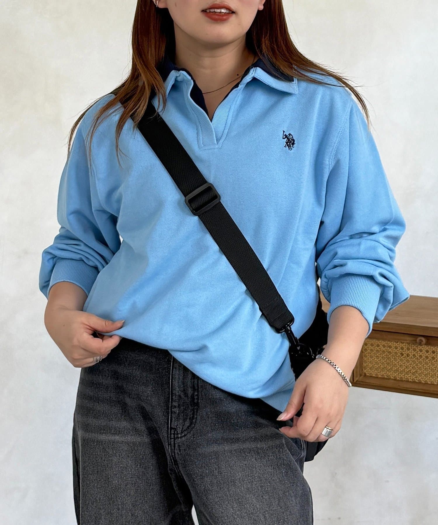 CPCM(シーピーシーエム) 【U.S. POLO ASSN.】レイヤード裏毛プルオーバー