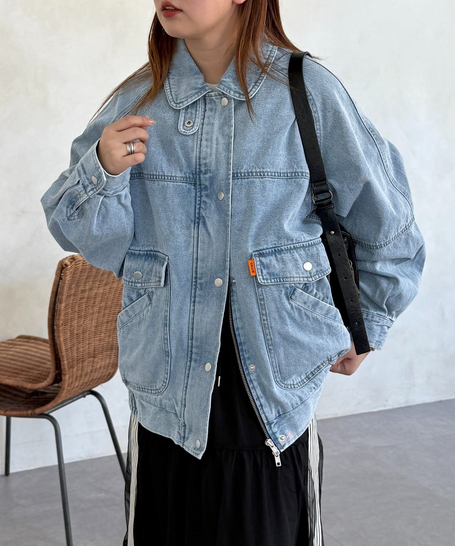 CPCM(シーピーシーエム) ラグランビッグデニムジャケット