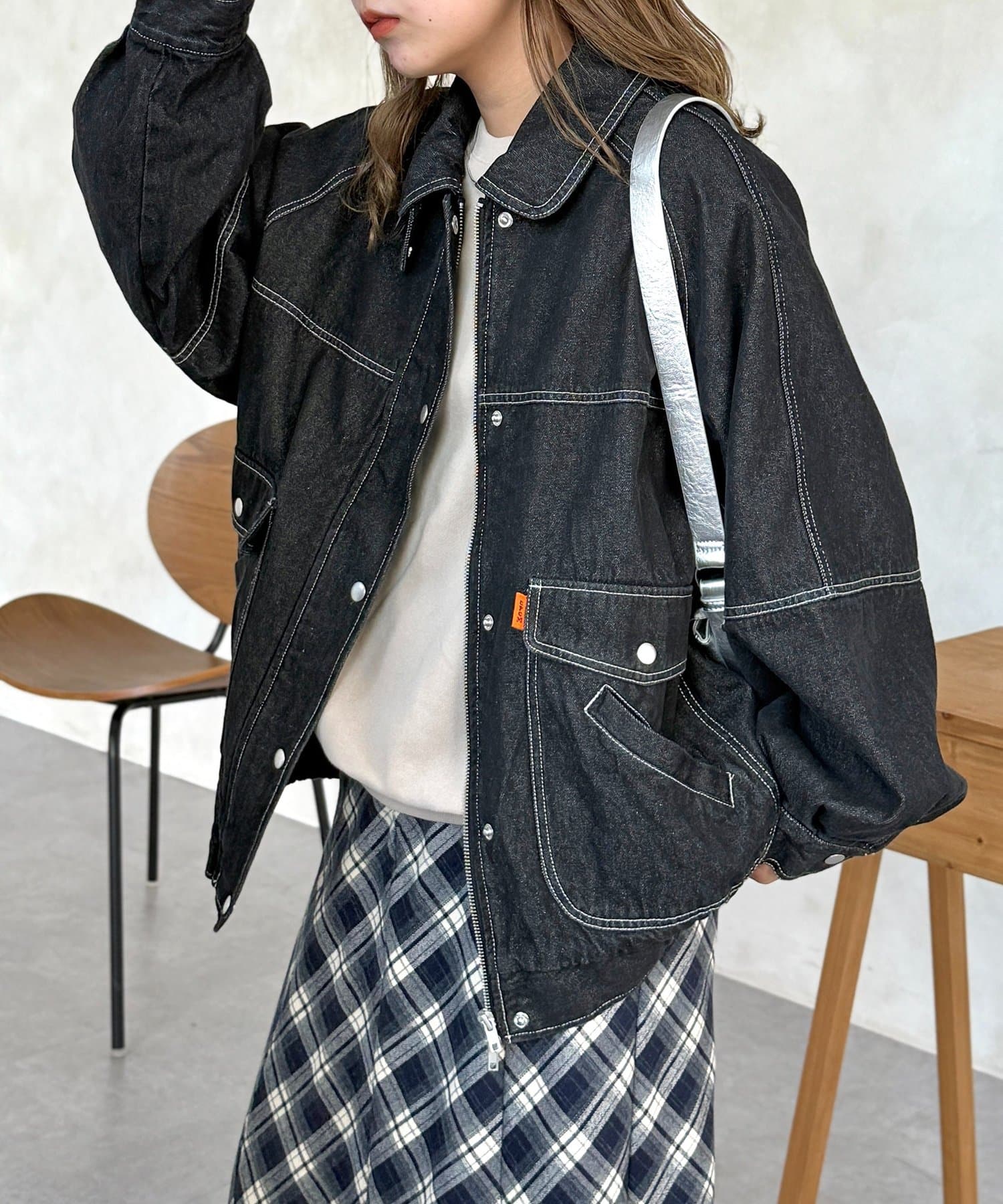 CPCM(シーピーシーエム) ラグランビッグデニムジャケット