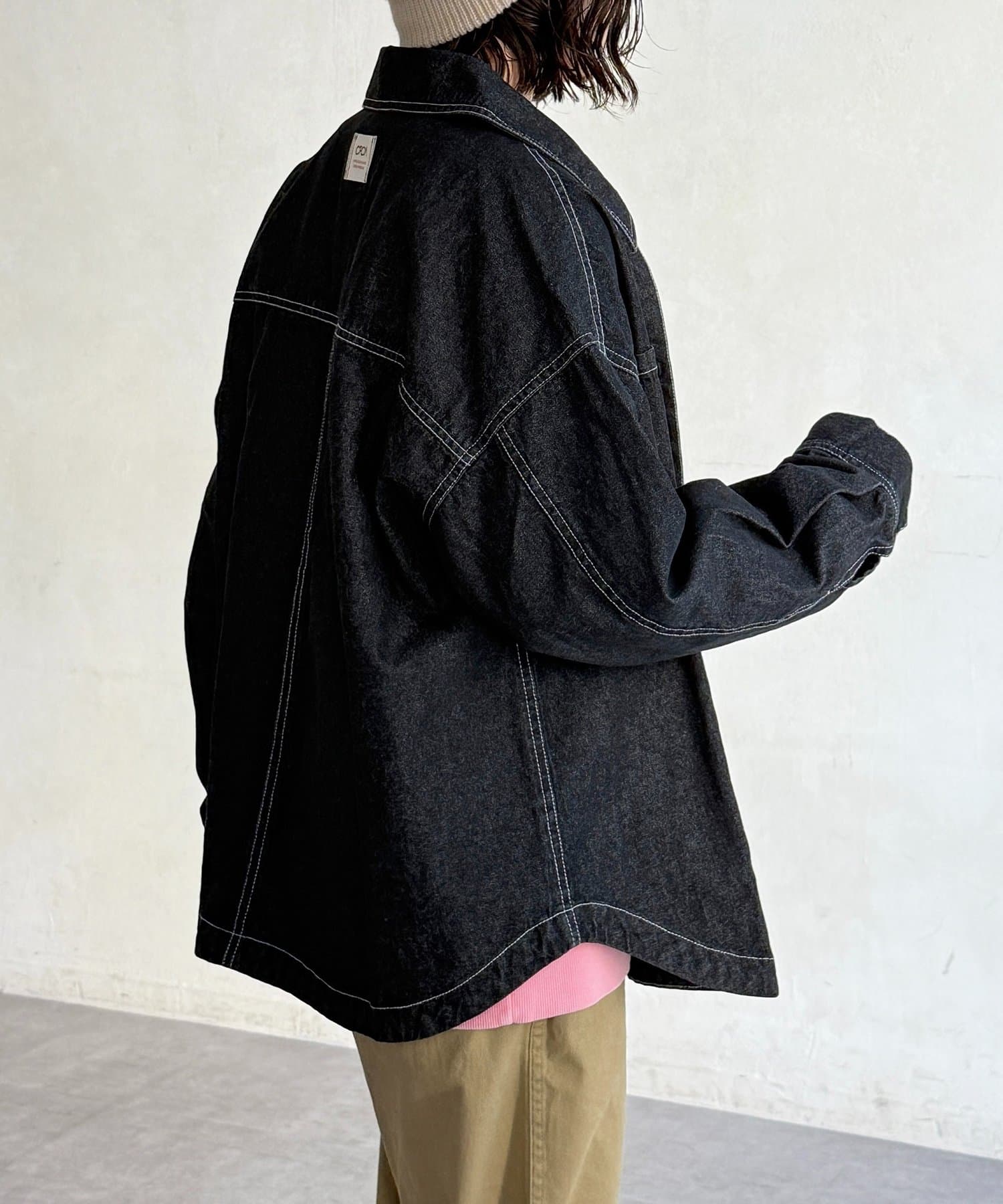 CPCM(シーピーシーエム) カラーデニムビッグシャツ