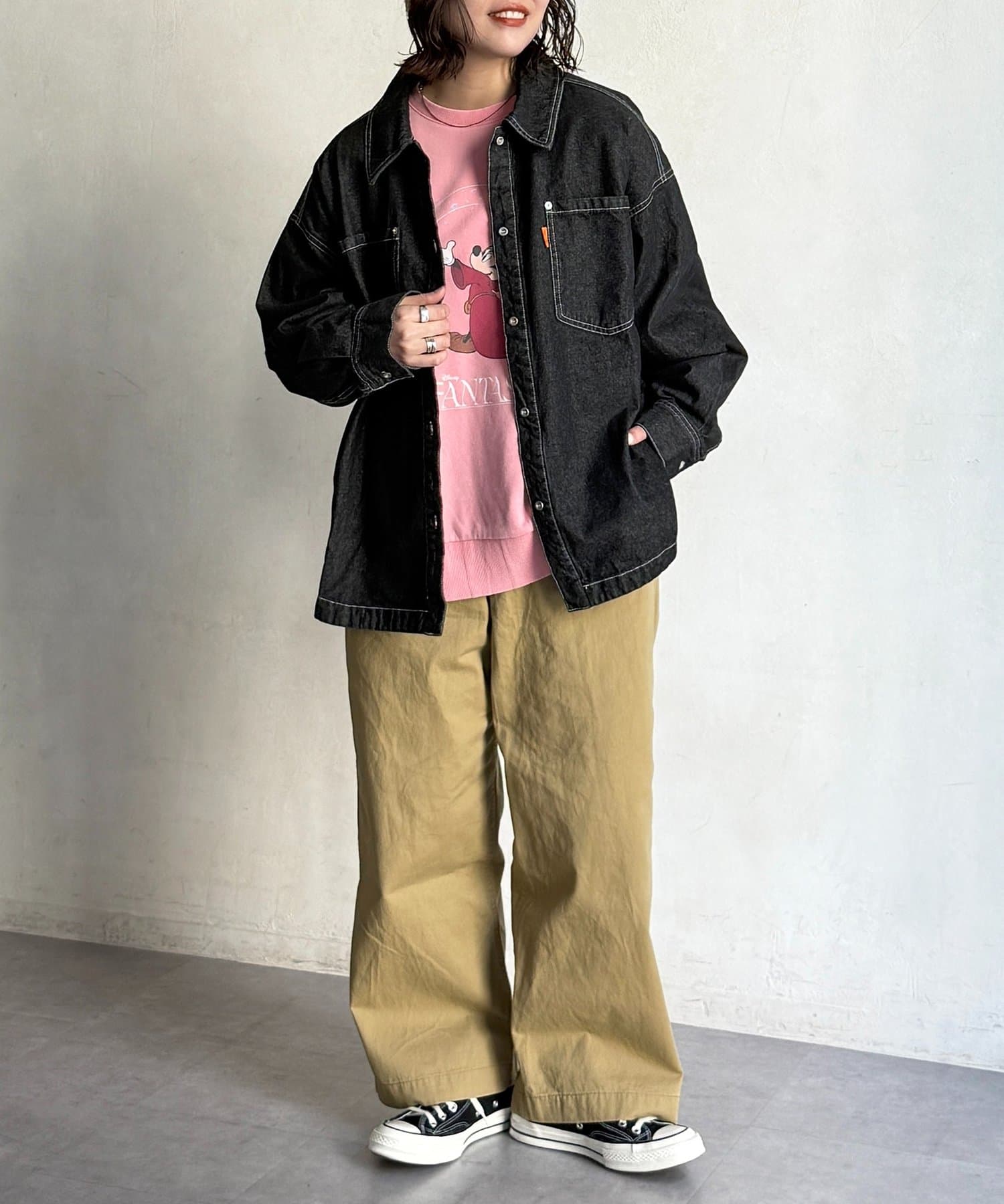 CPCM(シーピーシーエム) カラーデニムビッグシャツ