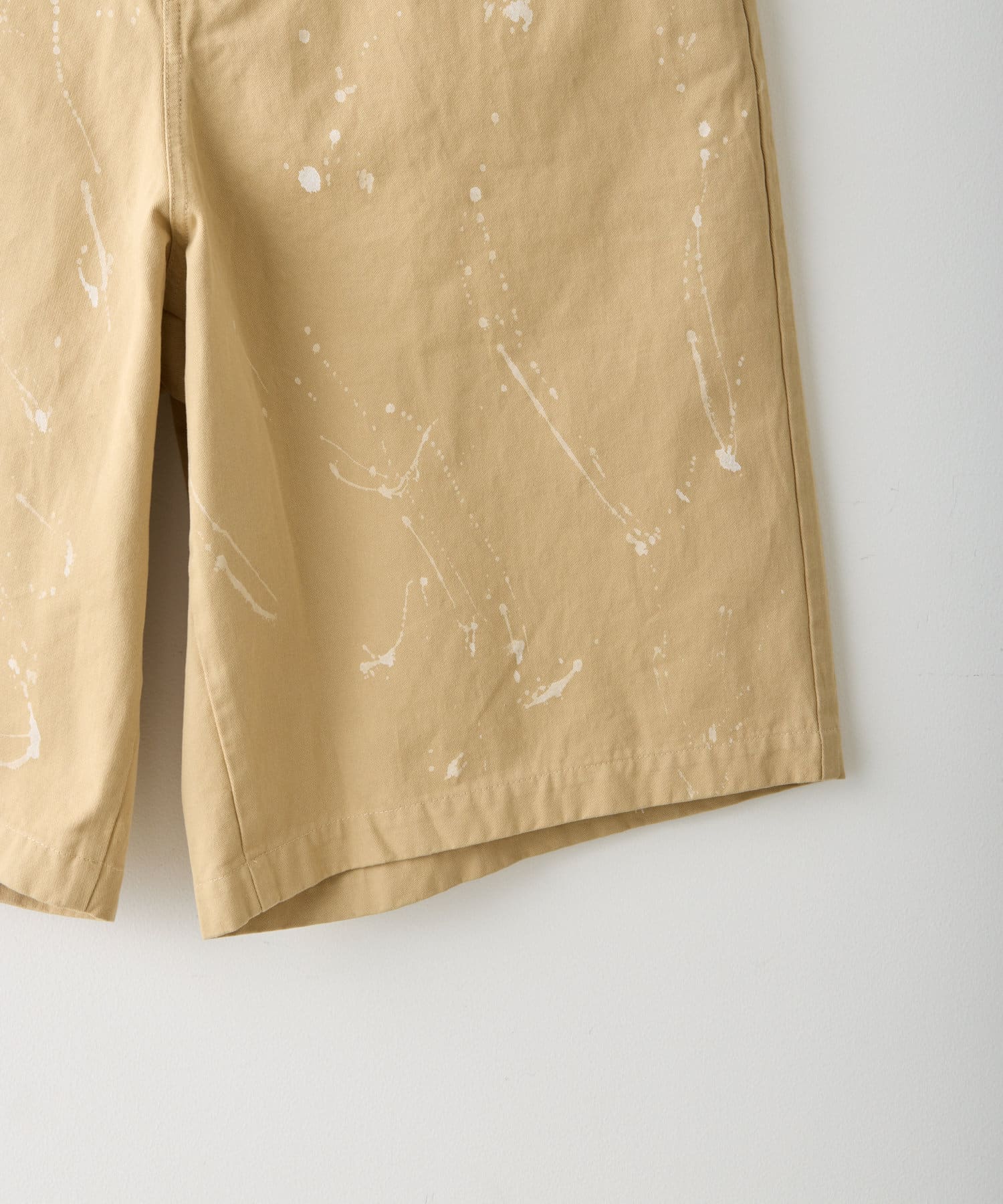 OUTLET(アウトレット) 【Kastane】ハンドぺインティングコットンツイルショーツ⋆