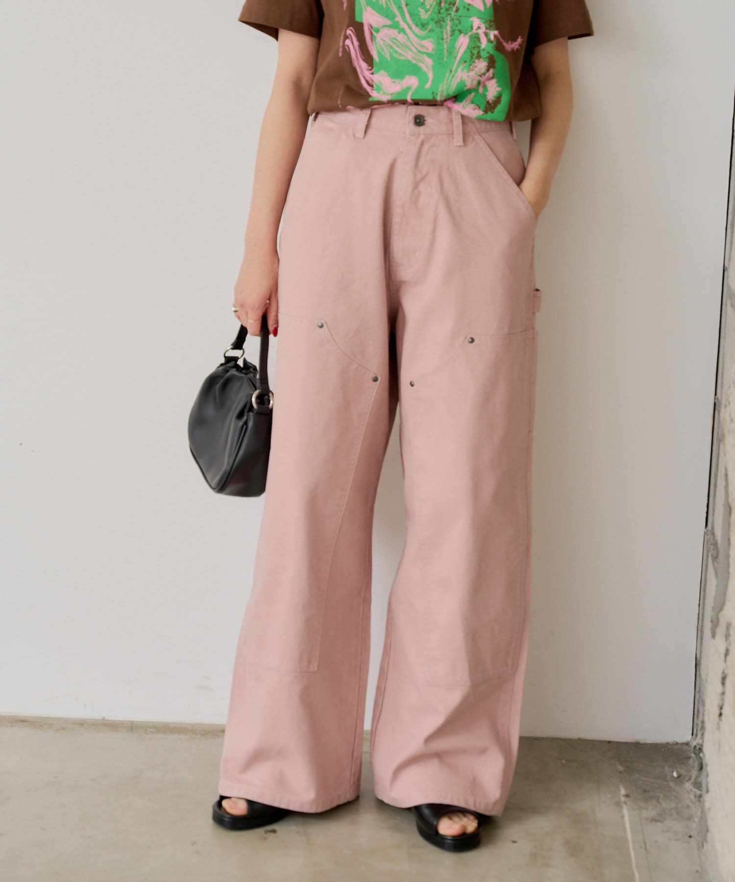 OUTLET(アウトレット) 【Kastane】ダブルニーペインターパンツ*