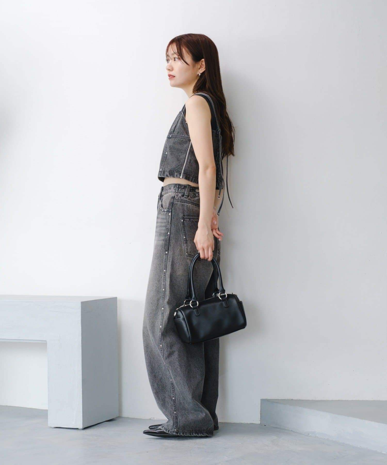 OUTLET(アウトレット) 【Kastane】スタッズデニムビスチェ