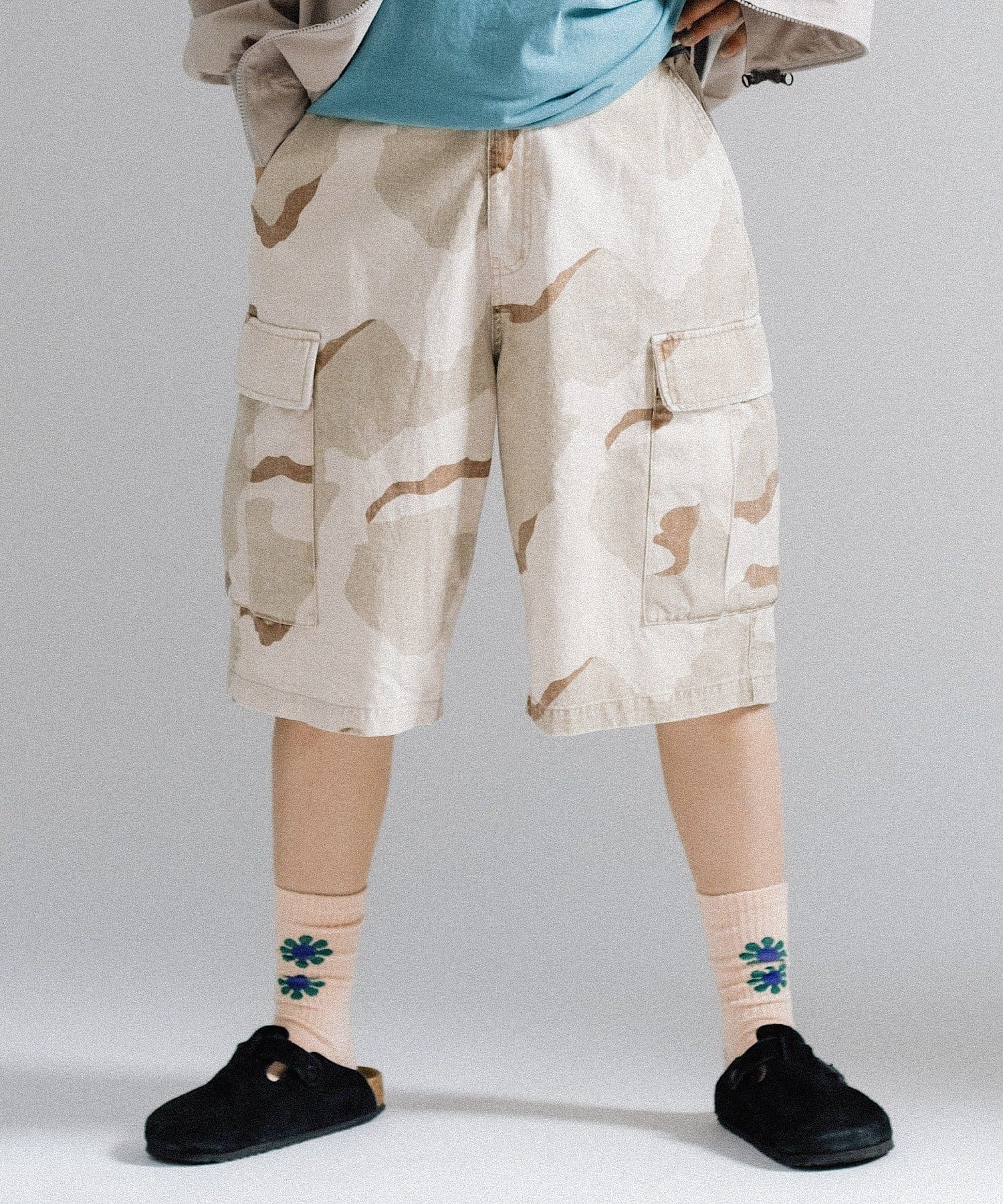 OUTLET(アウトレット) 【Kastane】ルーズフィットフィールドカーゴショートパンツ