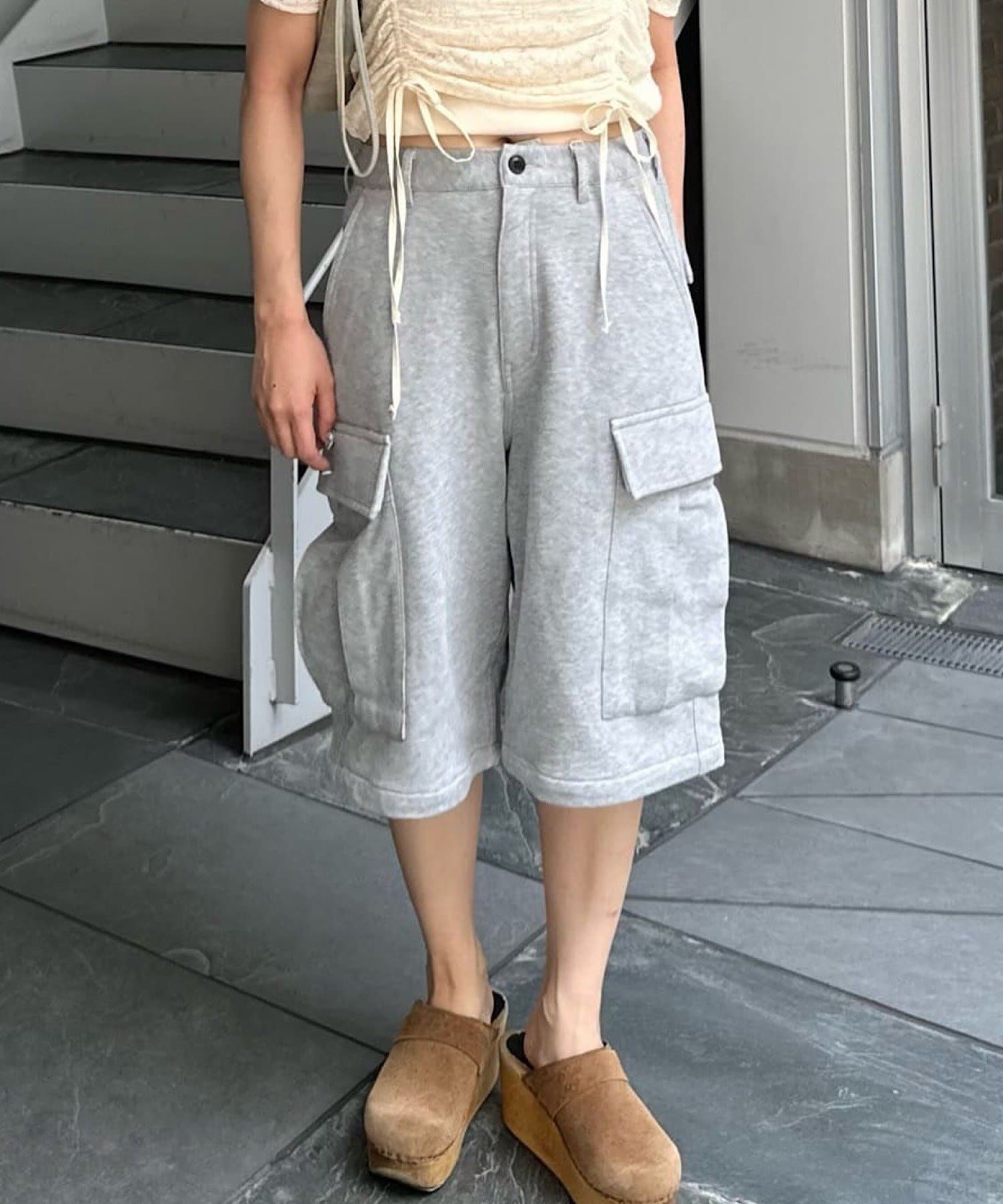 OUTLET(アウトレット) 【Kastane】ルーズフィットフィールドカーゴショートパンツ