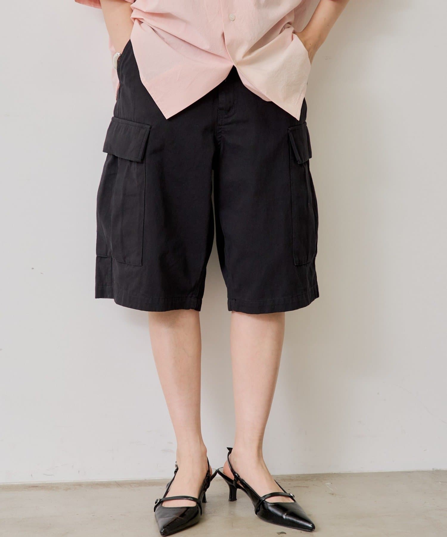 OUTLET(アウトレット) 【Kastane】ルーズフィットフィールドカーゴショートパンツ