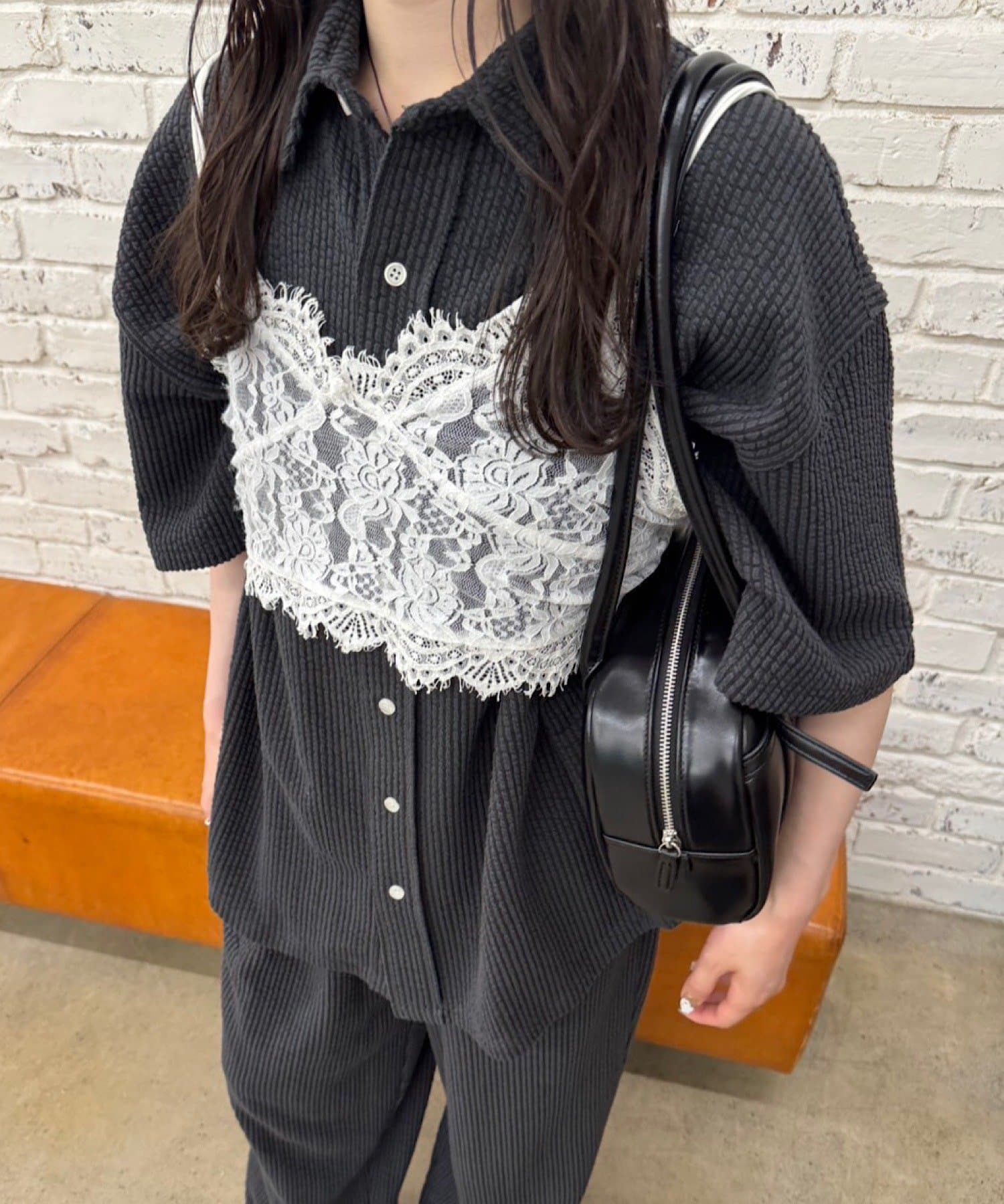 OUTLET(アウトレット) 【Kastane】ストレッチシアサッカーショートスリーブシャツ