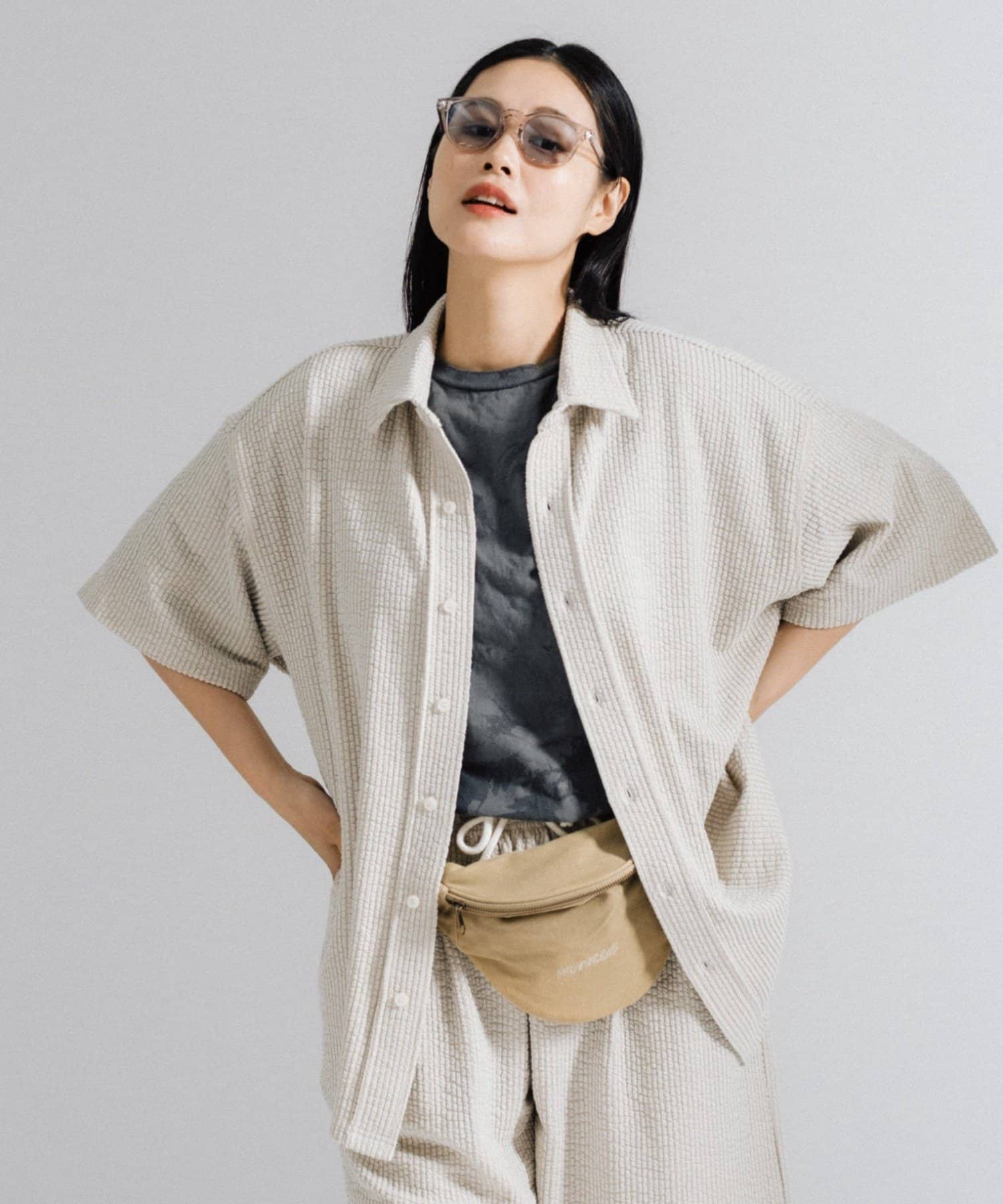 OUTLET(アウトレット) 【Kastane】ストレッチシアサッカーショートスリーブシャツ