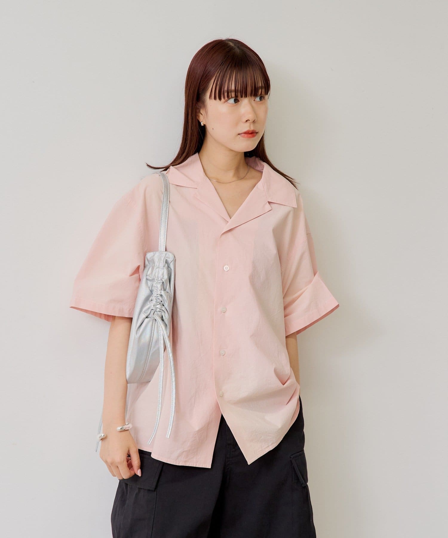 OUTLET(アウトレット) 【Kastane】サンフェードオープンカラーシャツ