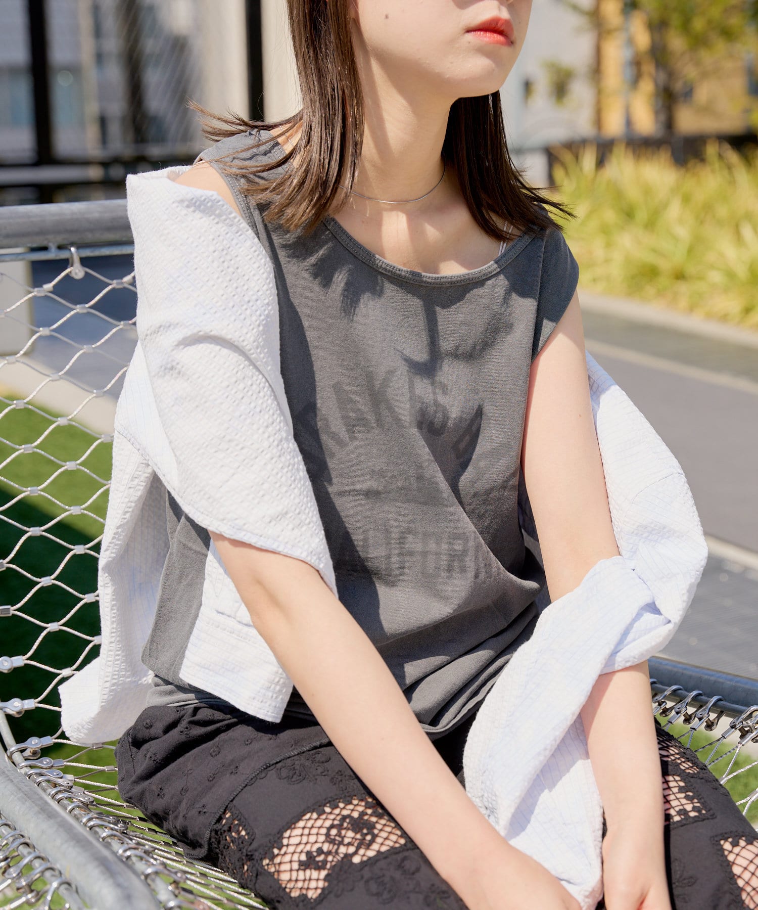 OUTLET(アウトレット) 【Kastane】サンフェードロゴタンクトップ