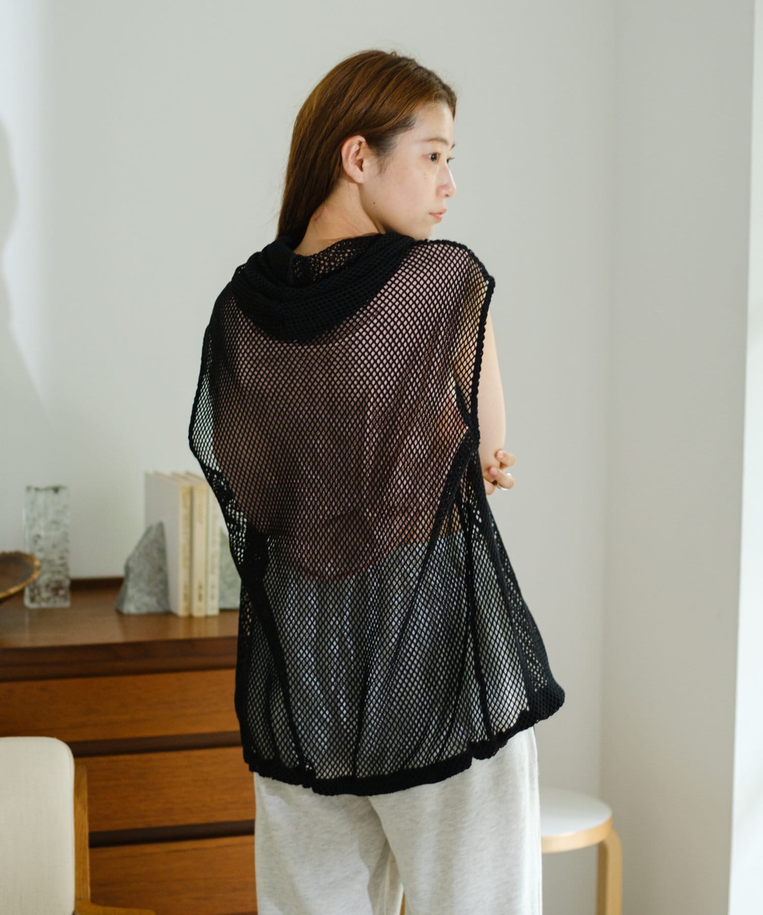 OUTLET(アウトレット) 【Kastane】メッシュノースリパーカー