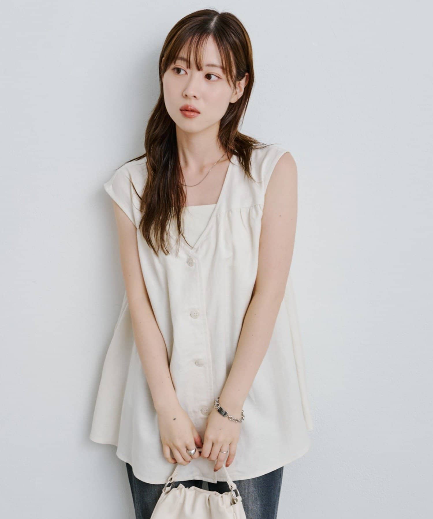 OUTLET(アウトレット) 【Kastane】B 編み上げベスト