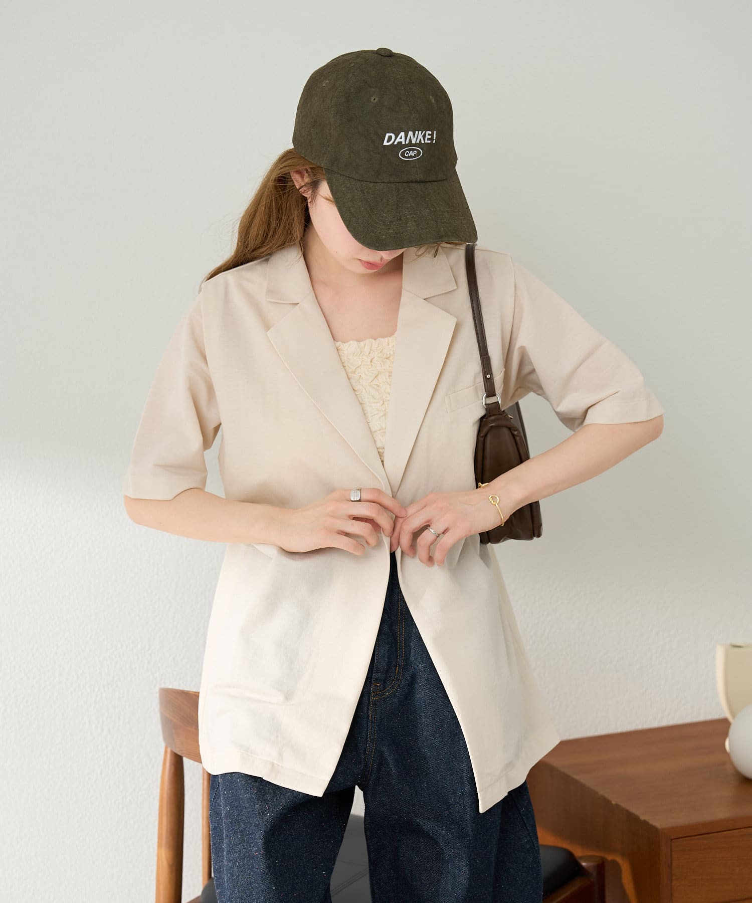 OUTLET(アウトレット) 【Kastane】半袖タックジャケット