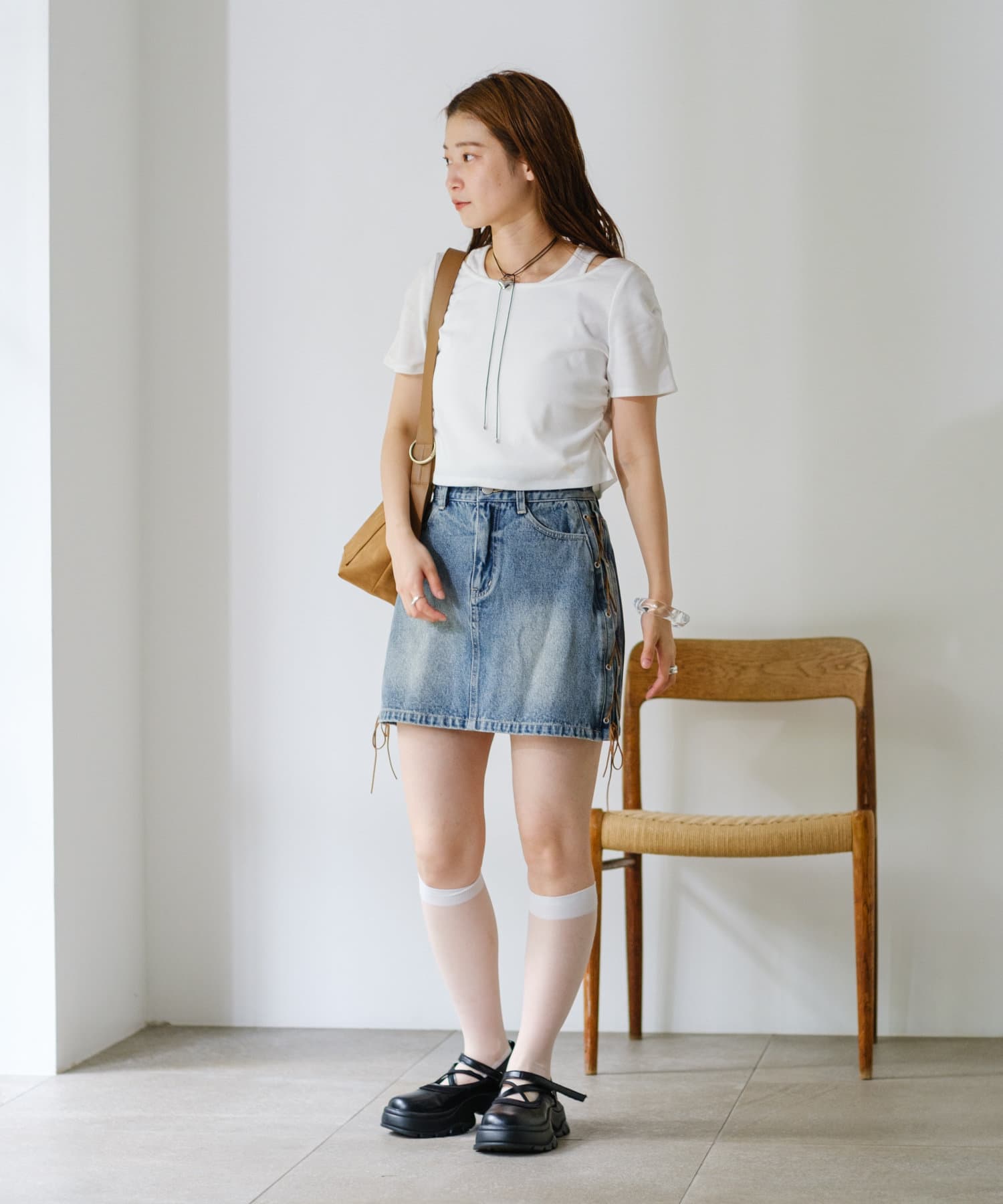 OUTLET(アウトレット) 【Kastane】リブレイヤードTEE