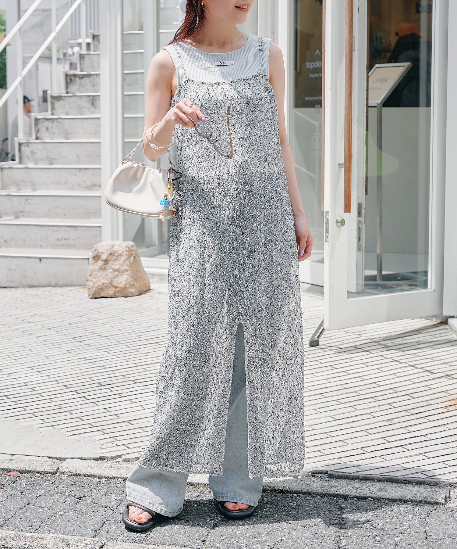 Kastane】レースフラワーキャミワンピース | OUTLET(アウトレット