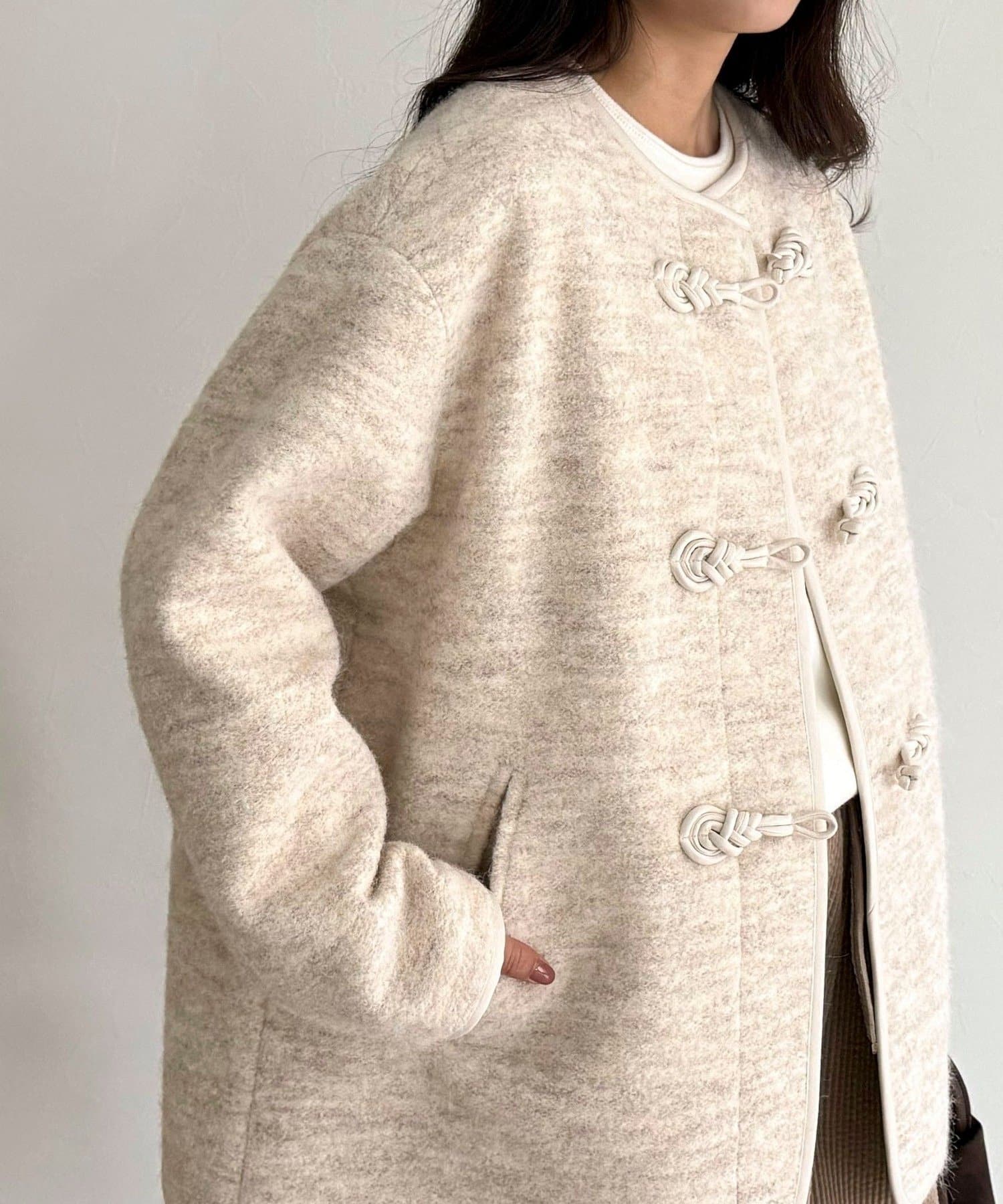 FREDY & GLOSTER(フレディ アンド グロスター) 圧縮ニットチャイナコート