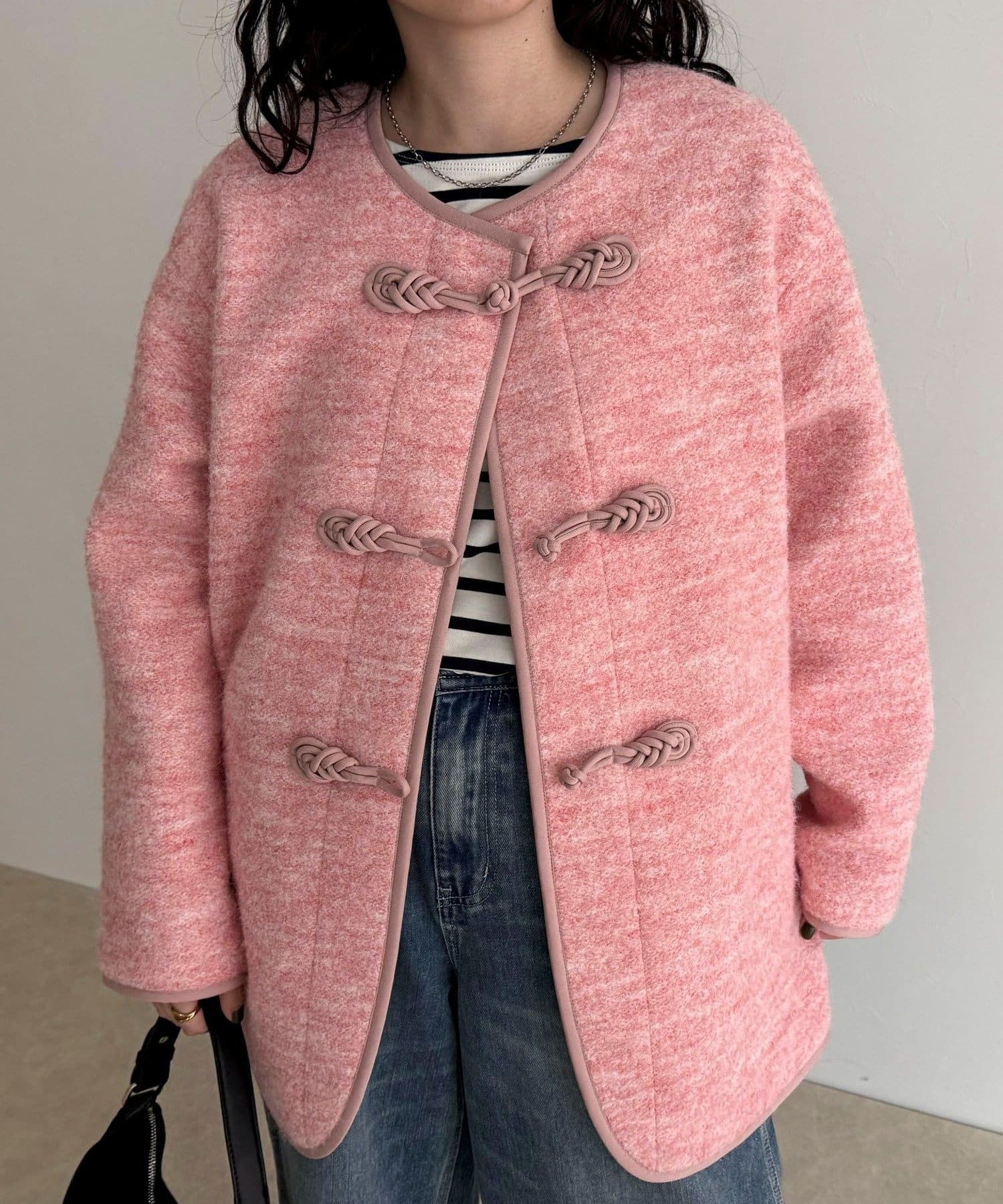 FREDY & GLOSTER(フレディ アンド グロスター) 圧縮ニットチャイナコート