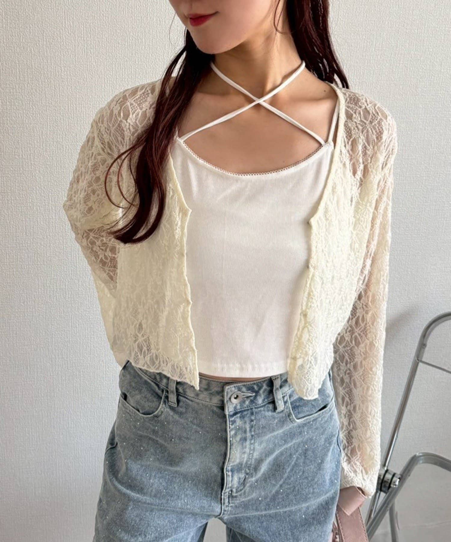 NICE CLAUP / OLIVE des OLIVE OUTLET(ナイスクラップ  / オリーブ デ オリーブ アウトレット) 【one after another】2枚セットトップス