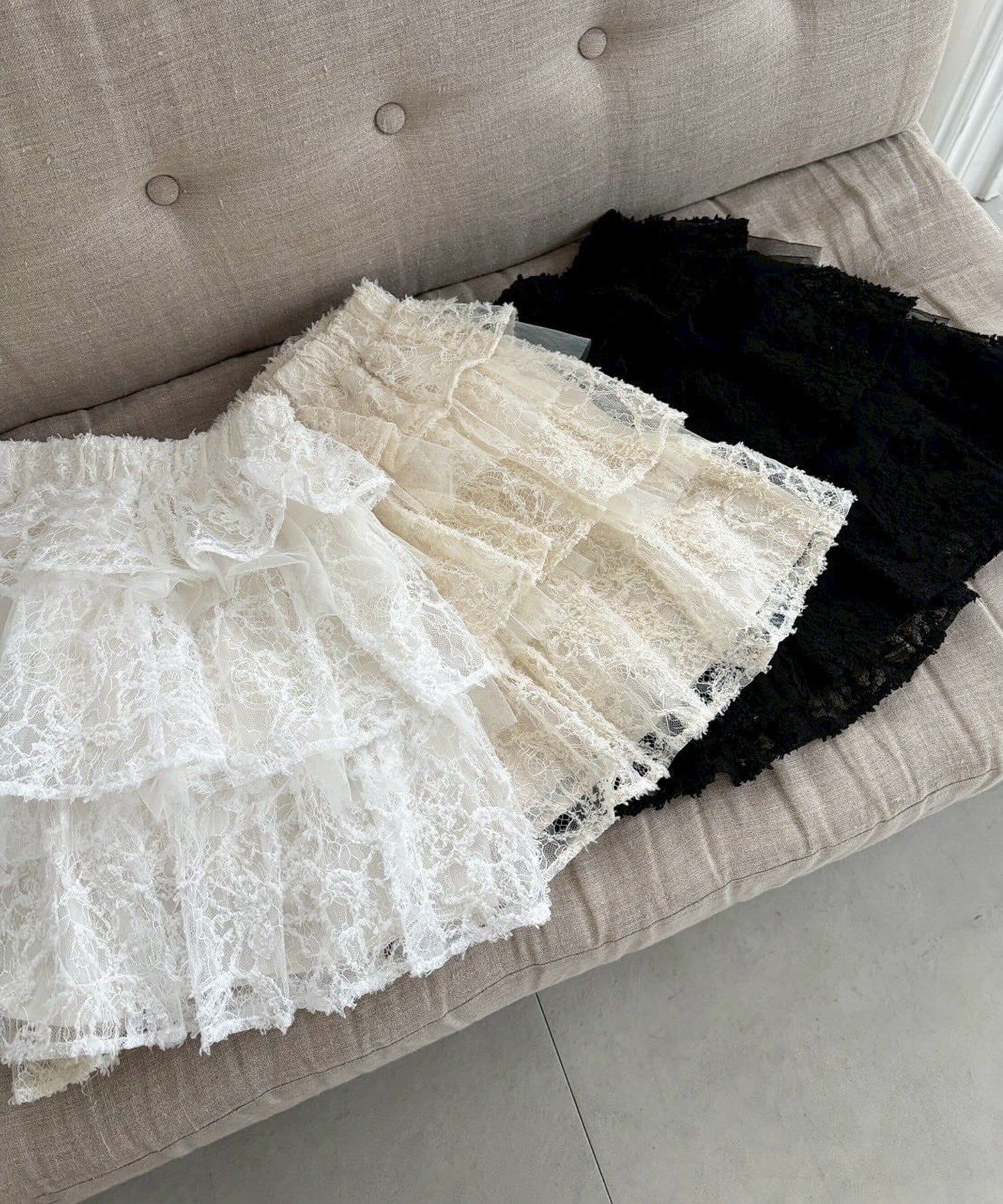 one after another NICE CLAUP(ワンアフターアナザー ナイスクラップ) フリルミニスカート