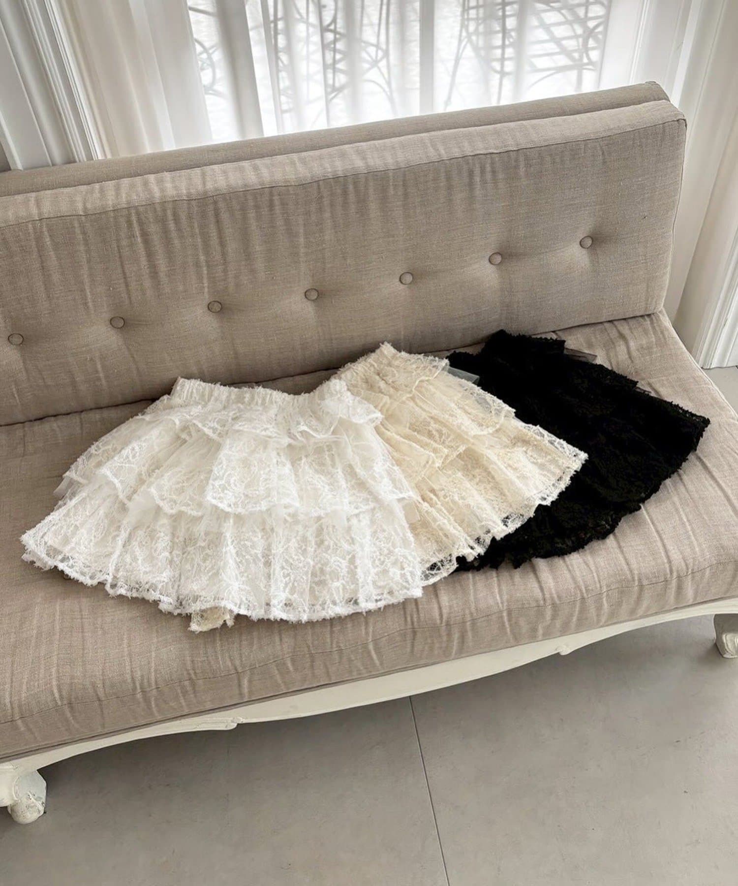 one after another NICE CLAUP(ワンアフターアナザー ナイスクラップ) フリルミニスカート