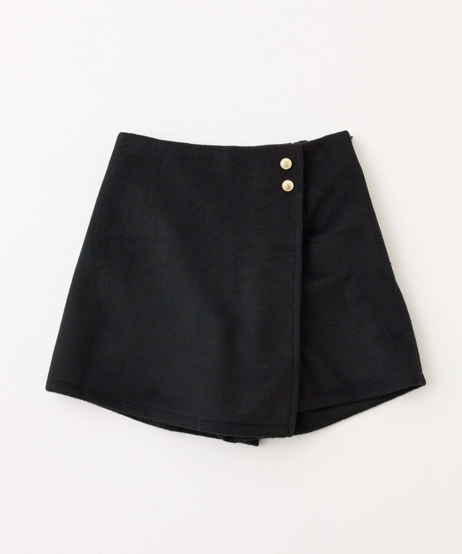 one after another NICE CLAUP(ワンアフターアナザー ナイスクラップ) 金ボタン付スタイルアップスカショーパン