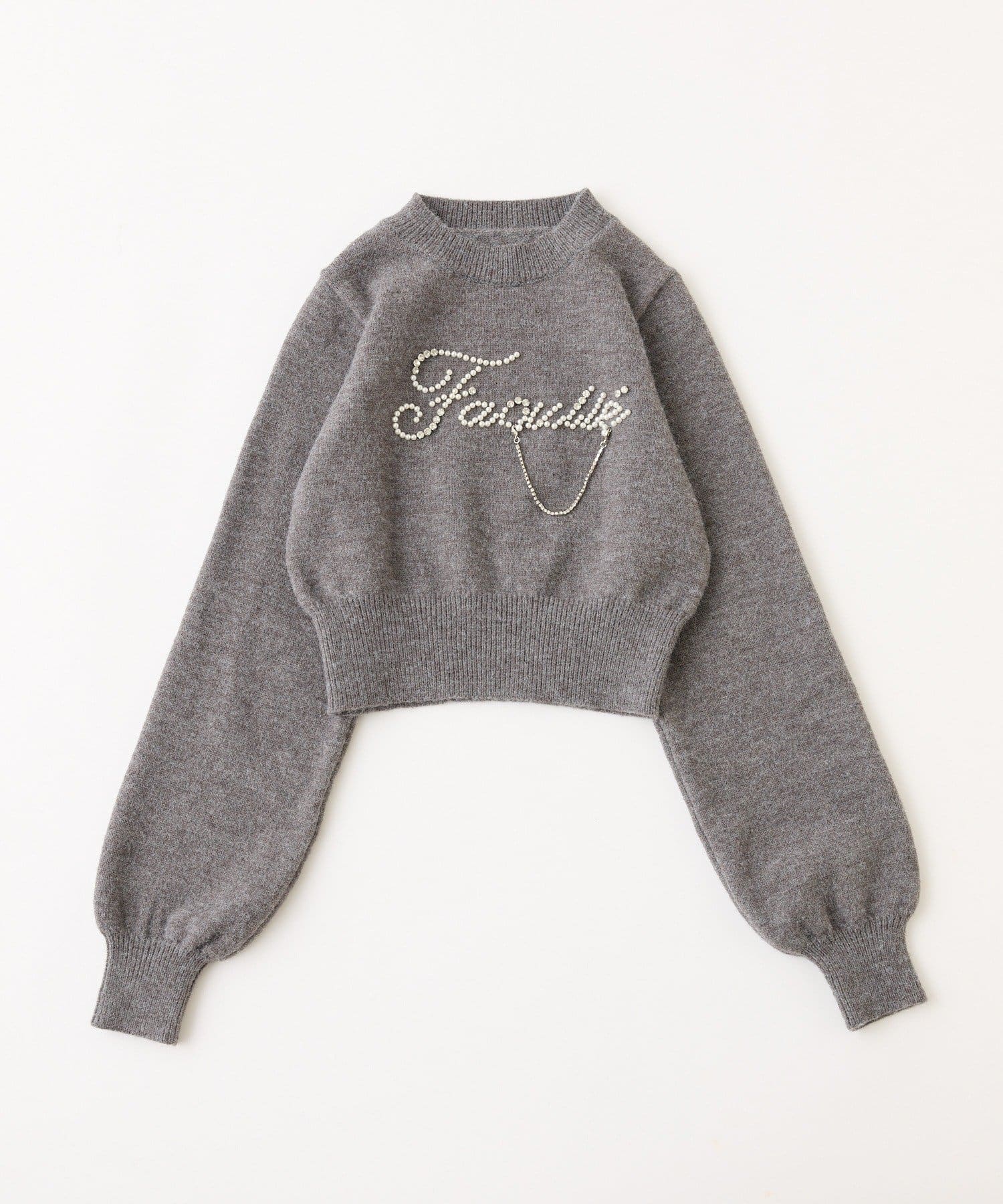 one after another NICE CLAUP(ワンアフターアナザー ナイスクラップ) ロゴアソートニット