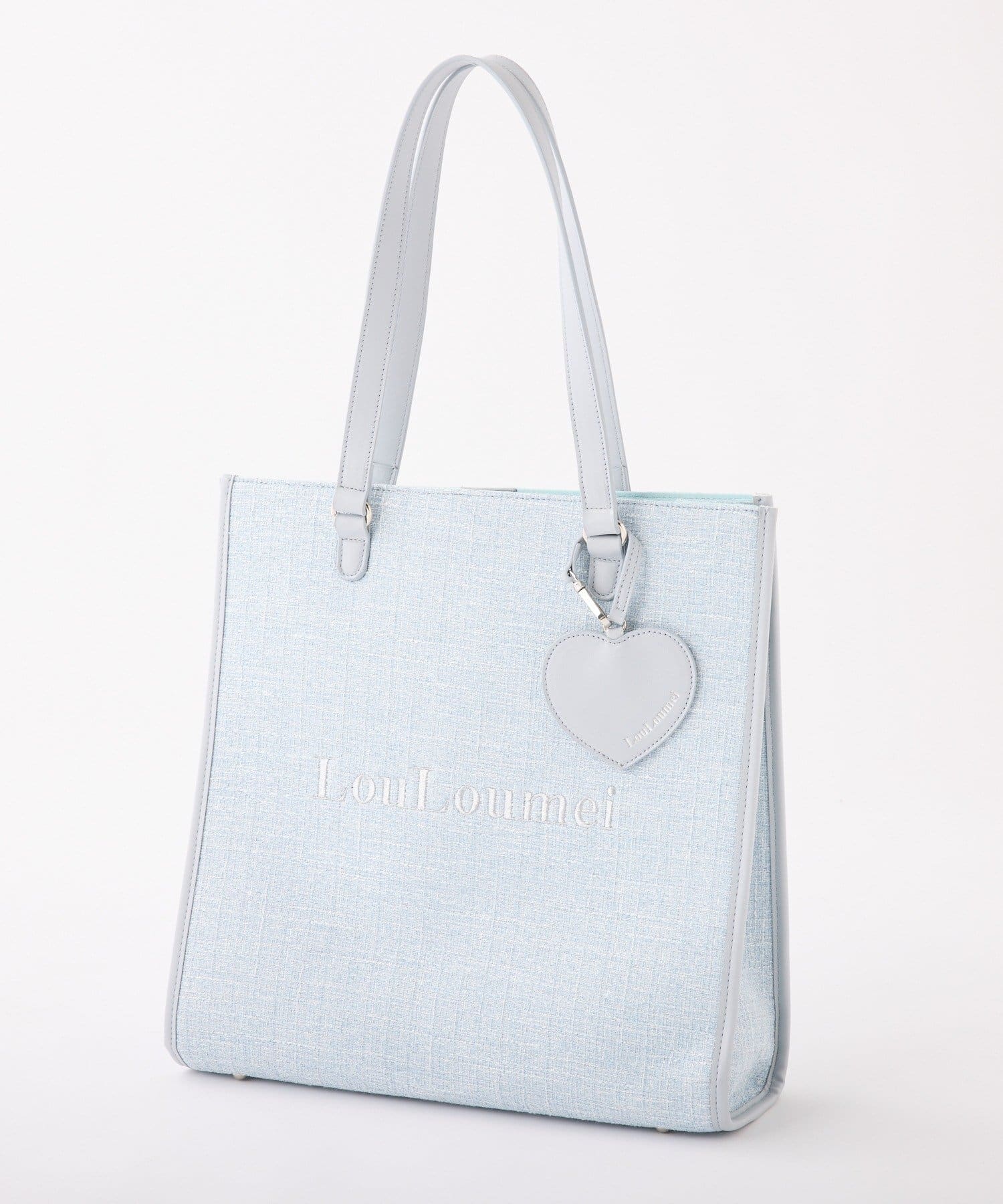 one after another NICE CLAUP(ワンアフターアナザー ナイスクラップ) 【LouLoumei】／ハートチャーム付きトートバッグ／自立可能