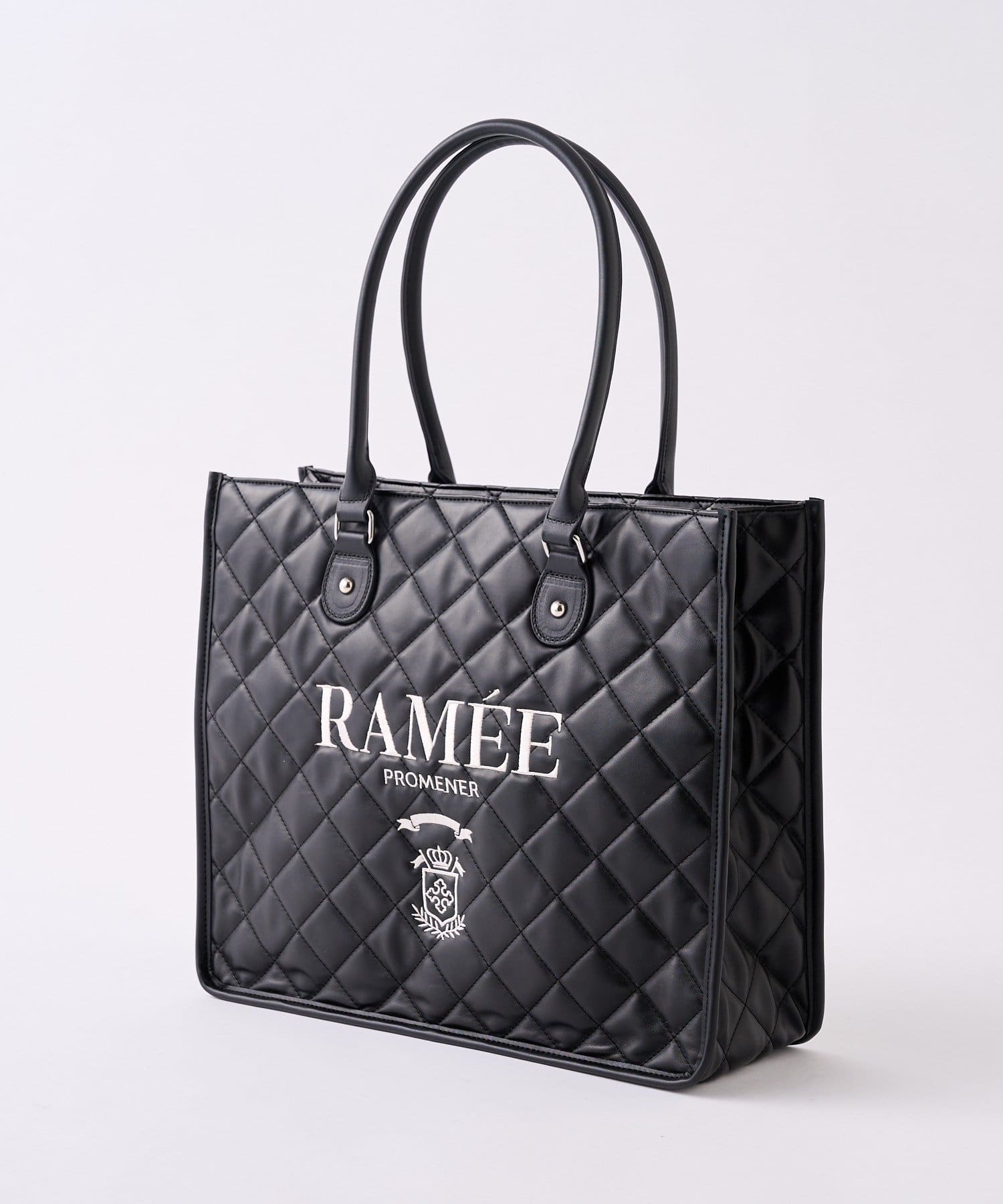 one after another NICE CLAUP(ワンアフターアナザー ナイスクラップ) 【WEB限定リバイバル】ロゴ刺しゅう入りキルティングトートバッグ