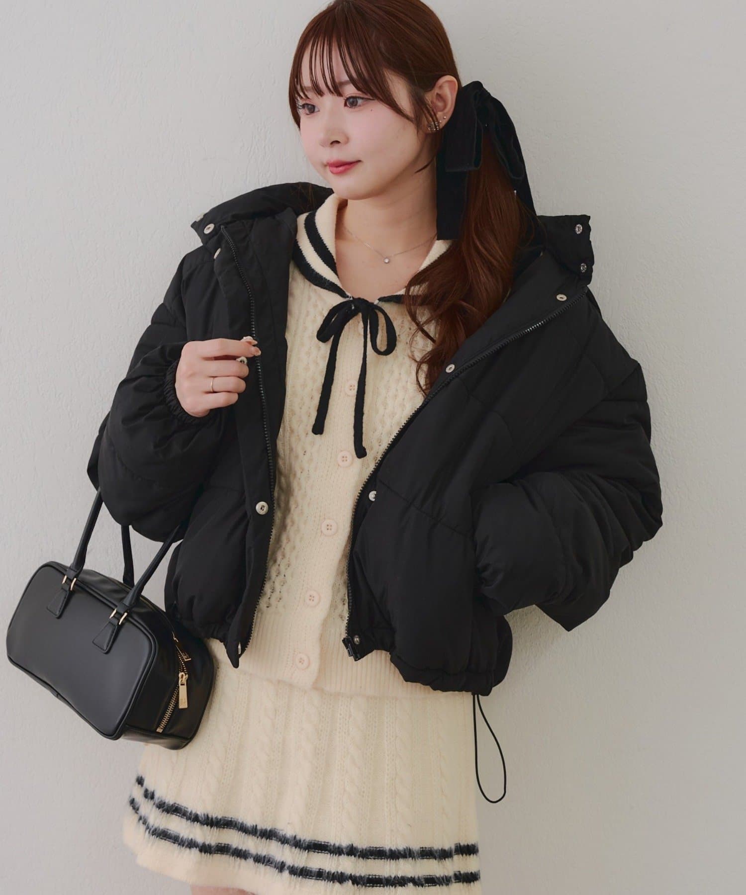 Remind me and forever(リマインドミーアンドフォーエバー) フード中綿ジャケット