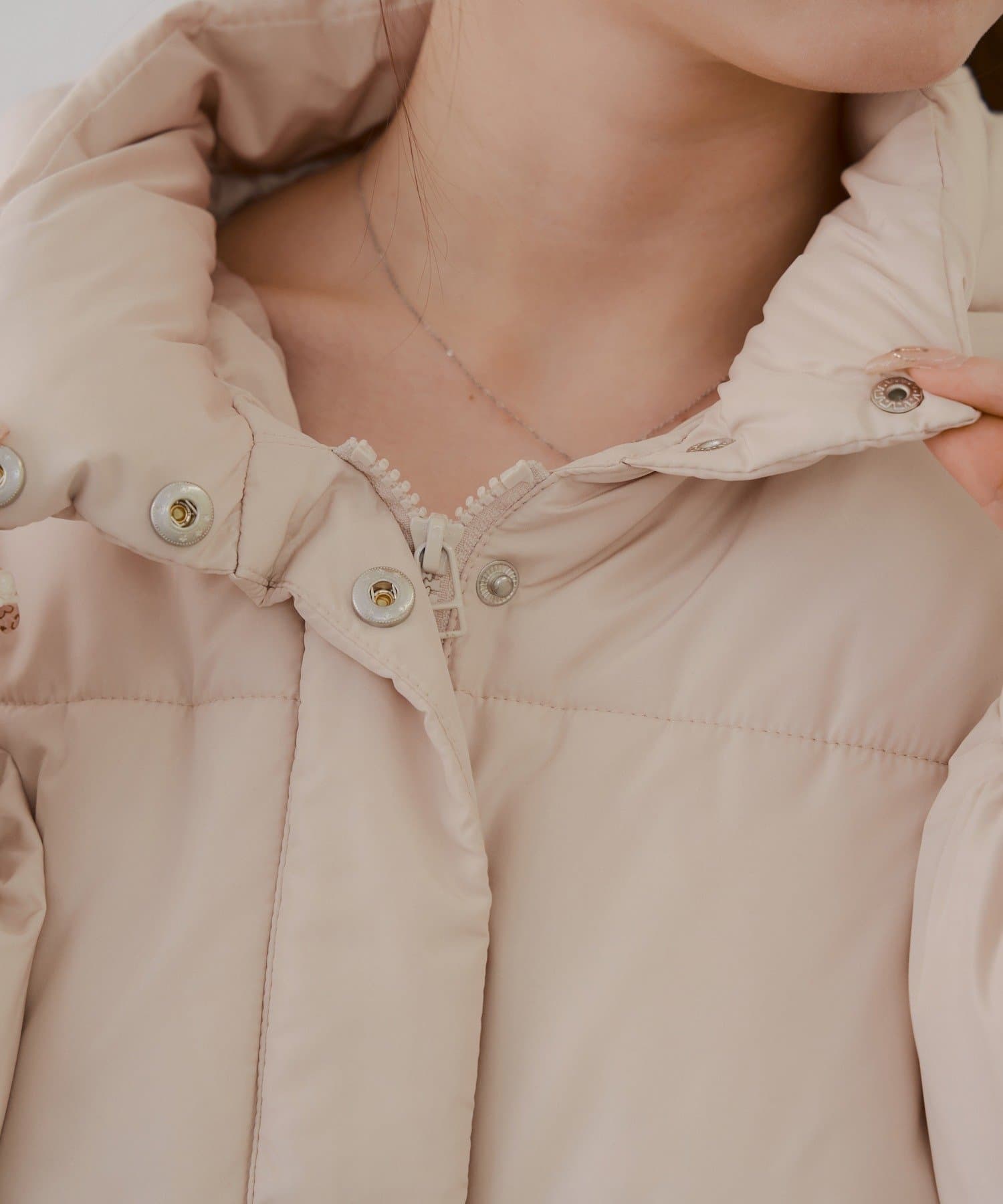 Remind me and forever(リマインドミーアンドフォーエバー) フード中綿ジャケット