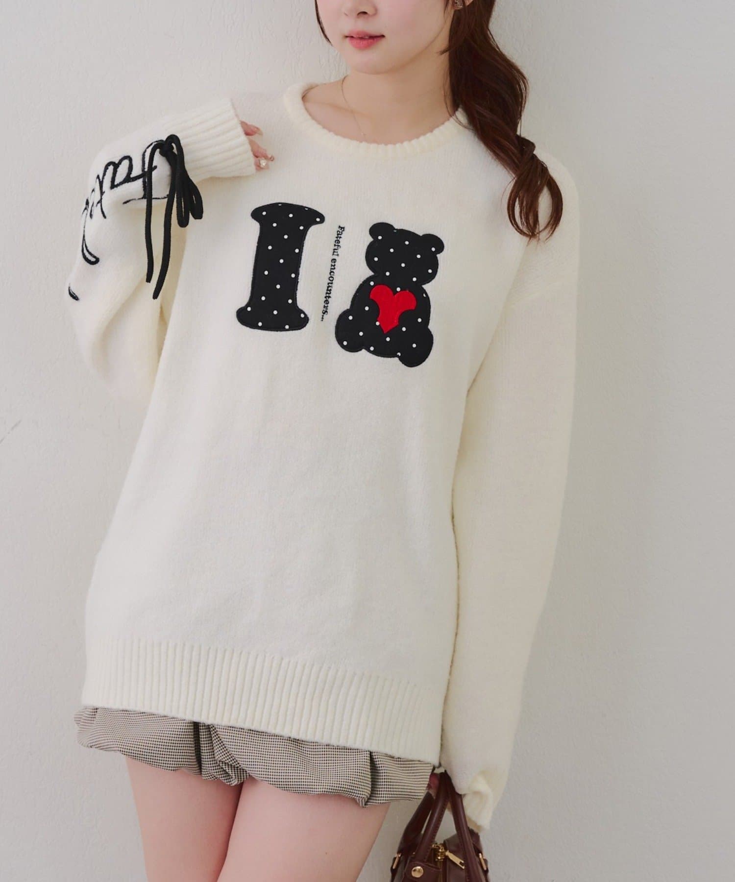 Remind me and forever(リマインドミーアンドフォーエバー) ILOVE BEARニットプルオーバー