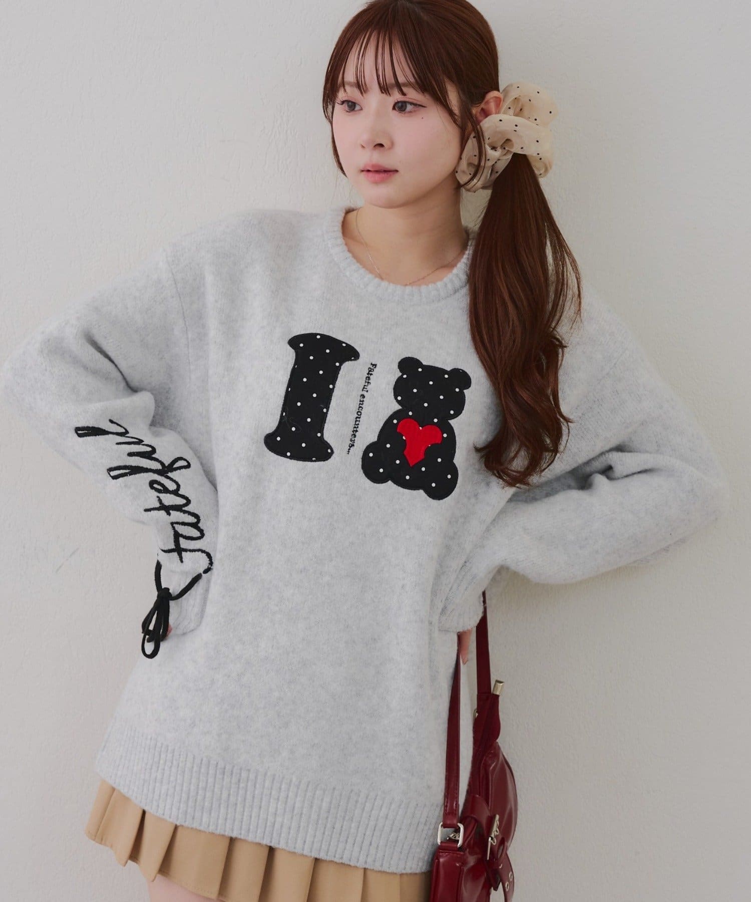 Remind me and forever(リマインドミーアンドフォーエバー) ILOVE BEARニットプルオーバー