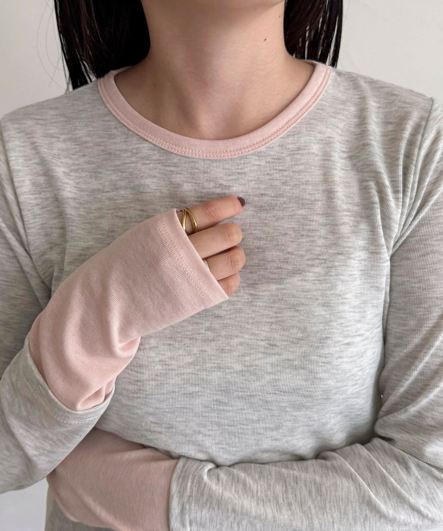 FREDY & GLOSTER(フレディ アンド グロスター) シアーリブレイヤードロンTシャツ