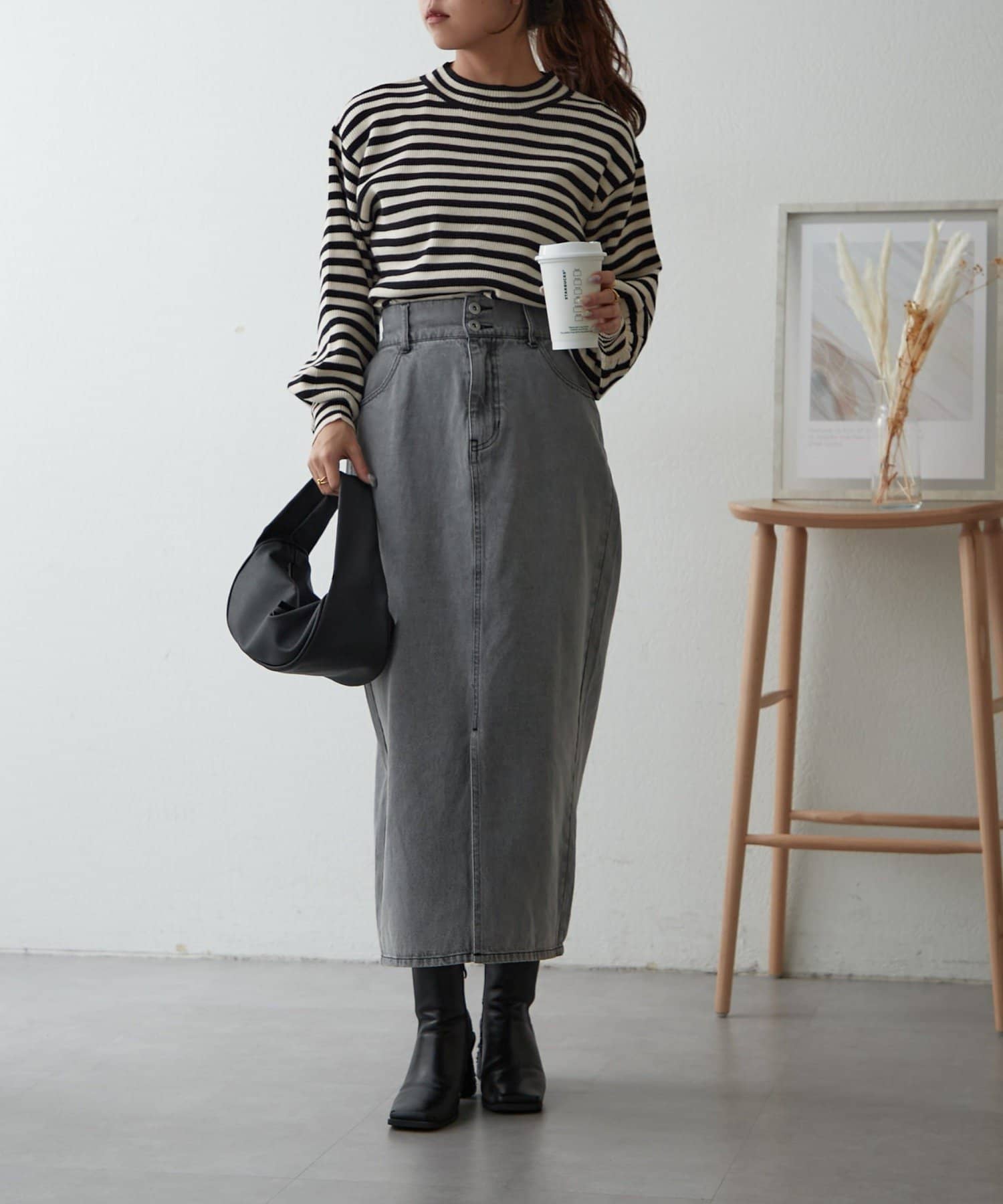 NICE CLAUP / OLIVE des OLIVE OUTLET(ナイスクラップ  / オリーブ デ オリーブ アウトレット) 【RMAF】ラメリブニット