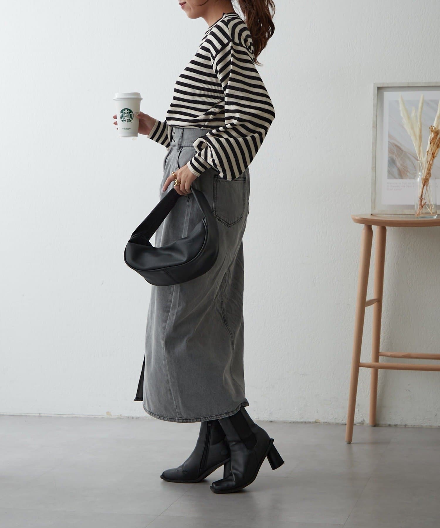 NICE CLAUP / OLIVE des OLIVE OUTLET(ナイスクラップ  / オリーブ デ オリーブ アウトレット) 【RMAF】ラメリブニット