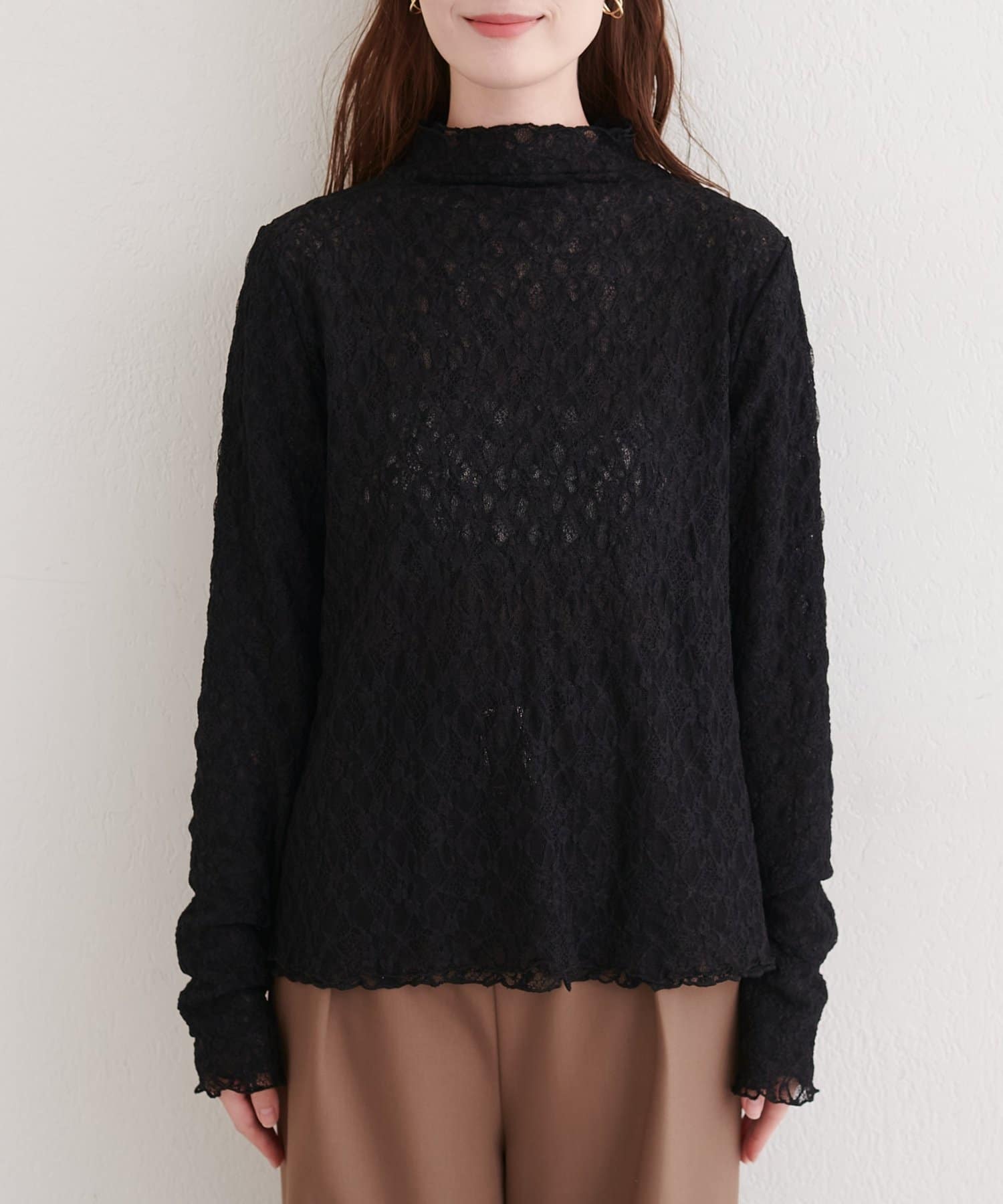 natural couture(ナチュラルクチュール) リバーシブルタートルトップス