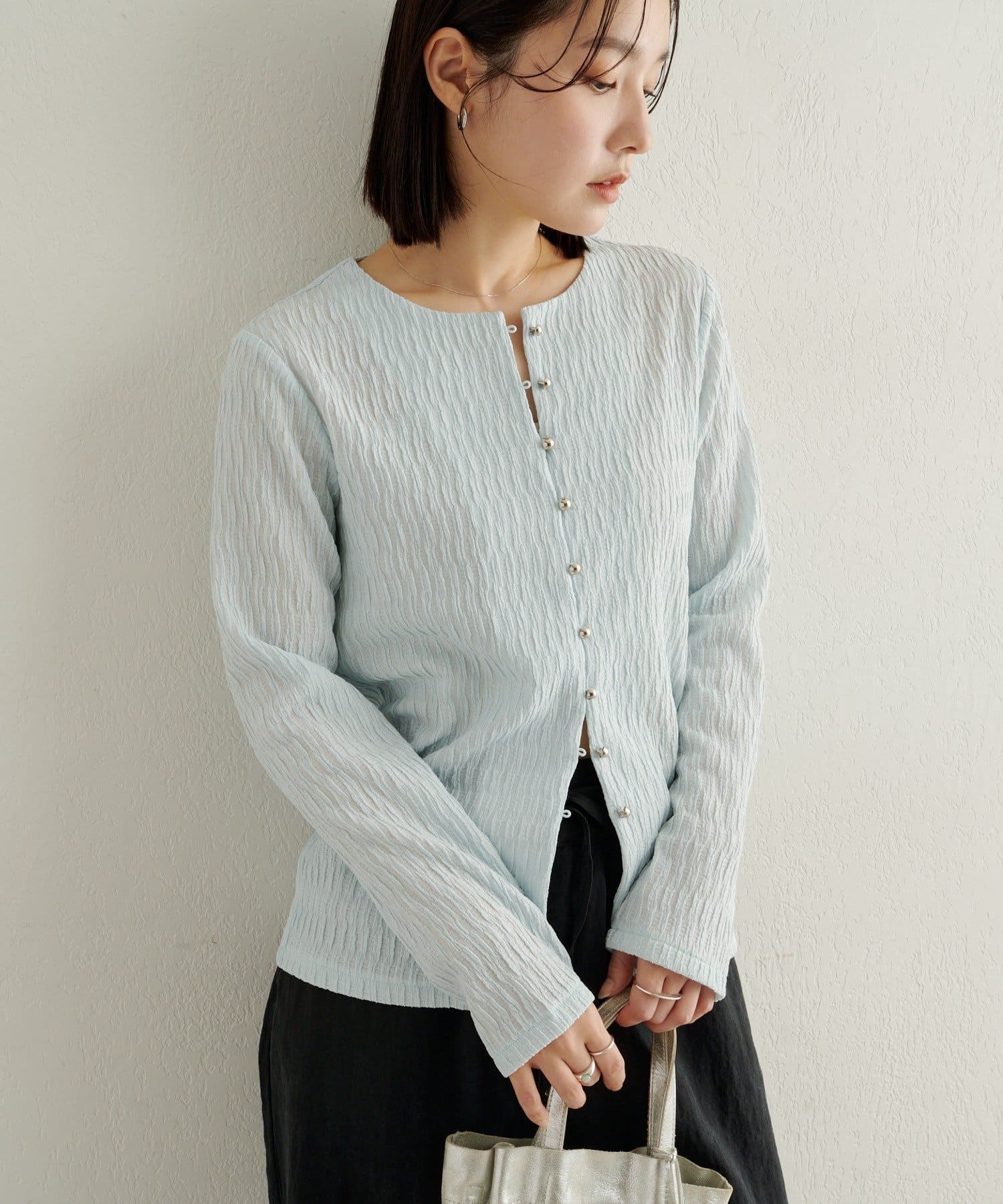 Omekashi(オメカシ) SILVER釦カーディガン