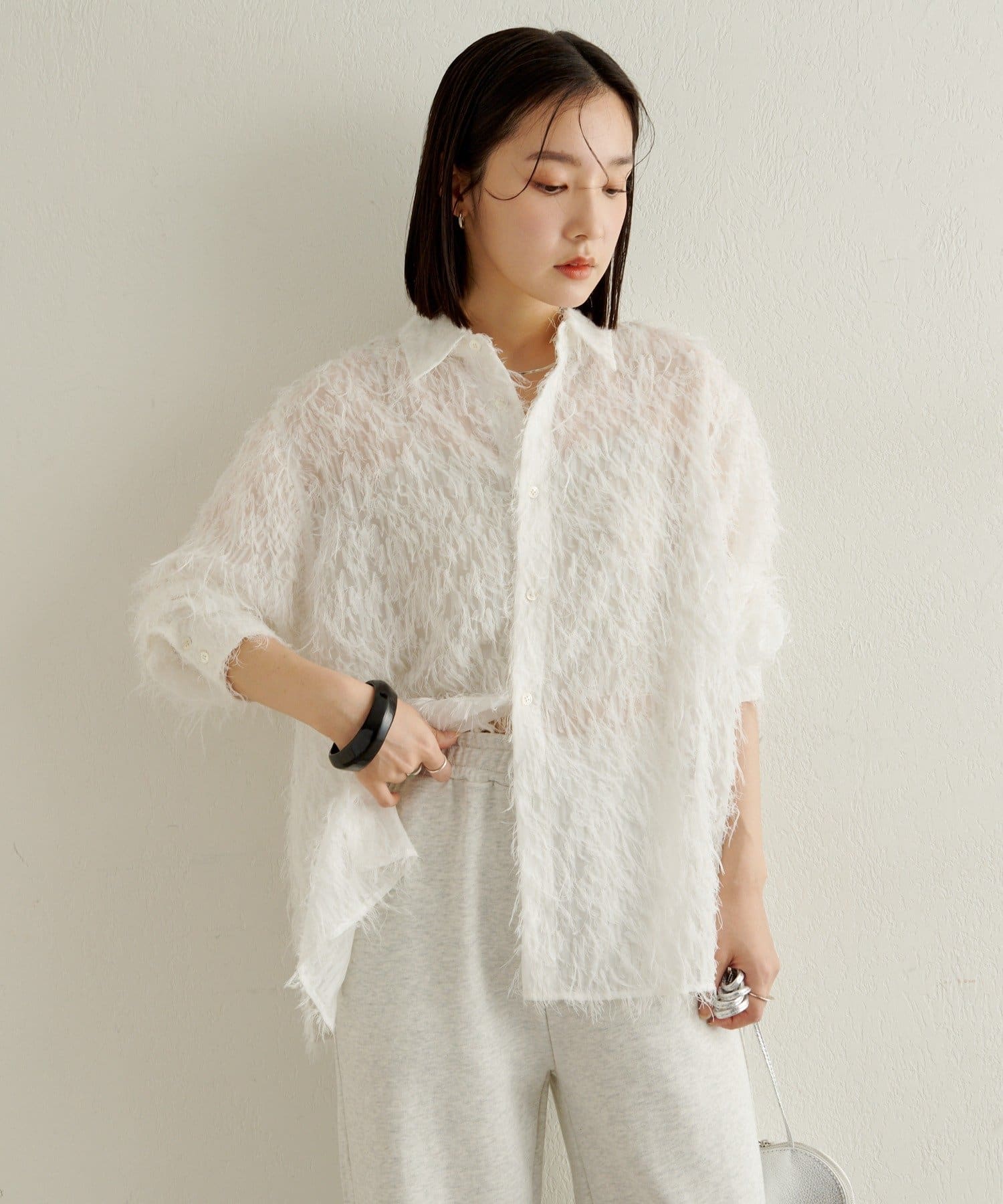 Omekashi(オメカシ) フリンジシャツ