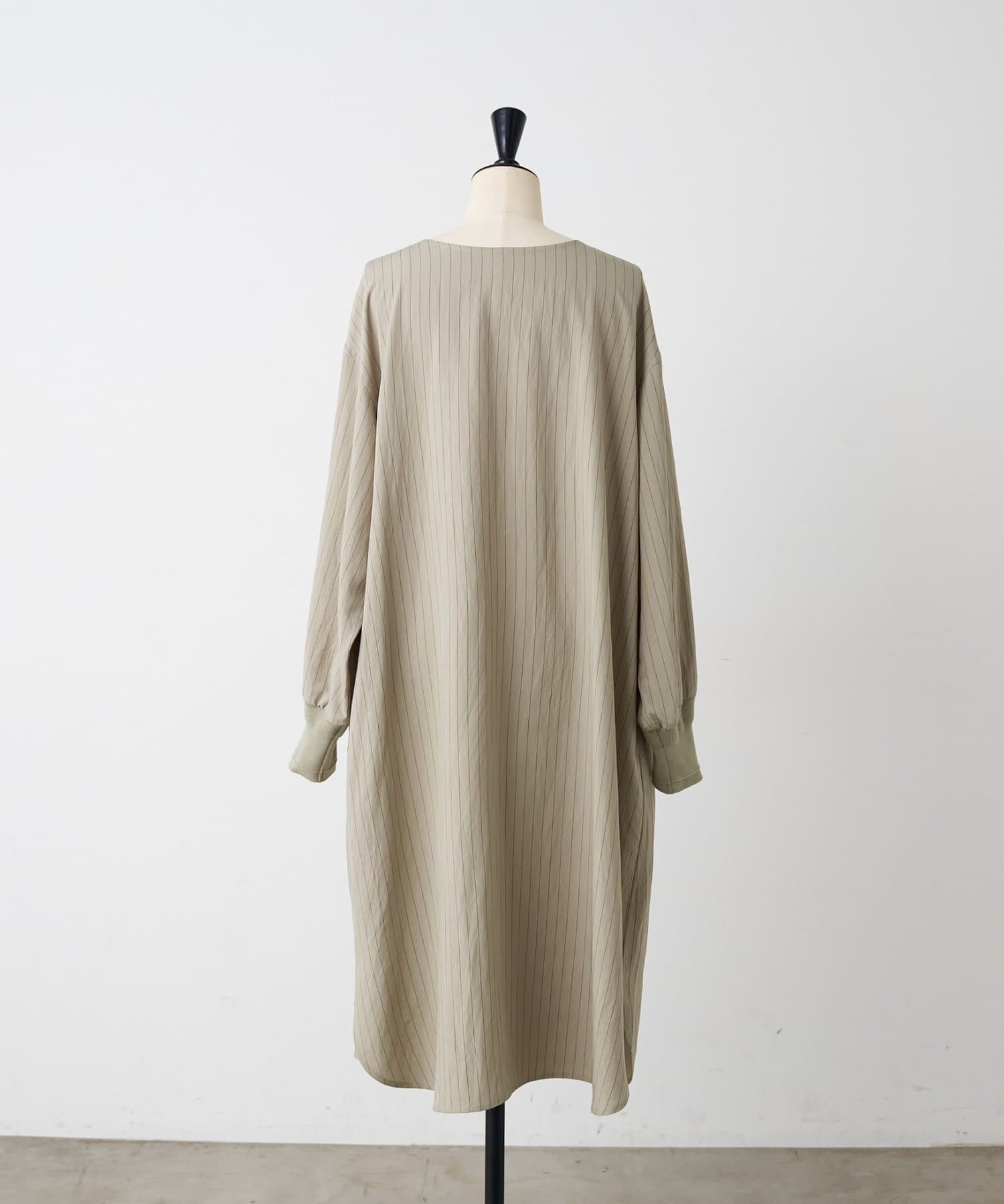 BEARDSLEY(ビアズリー) 袖口ニットシャツワンピース