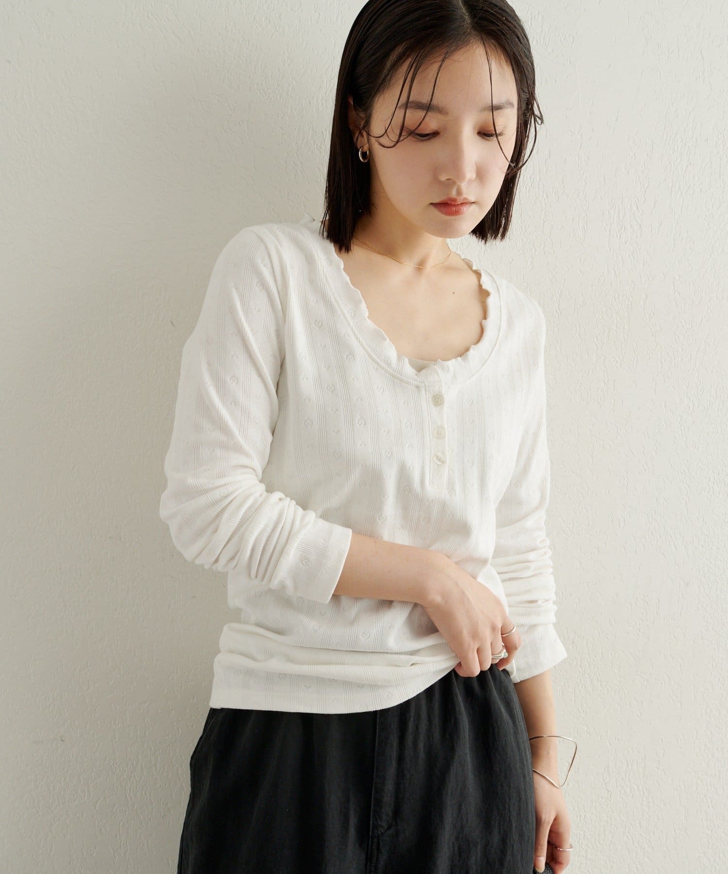 Omekashi(オメカシ) 針抜きロングTシャツ