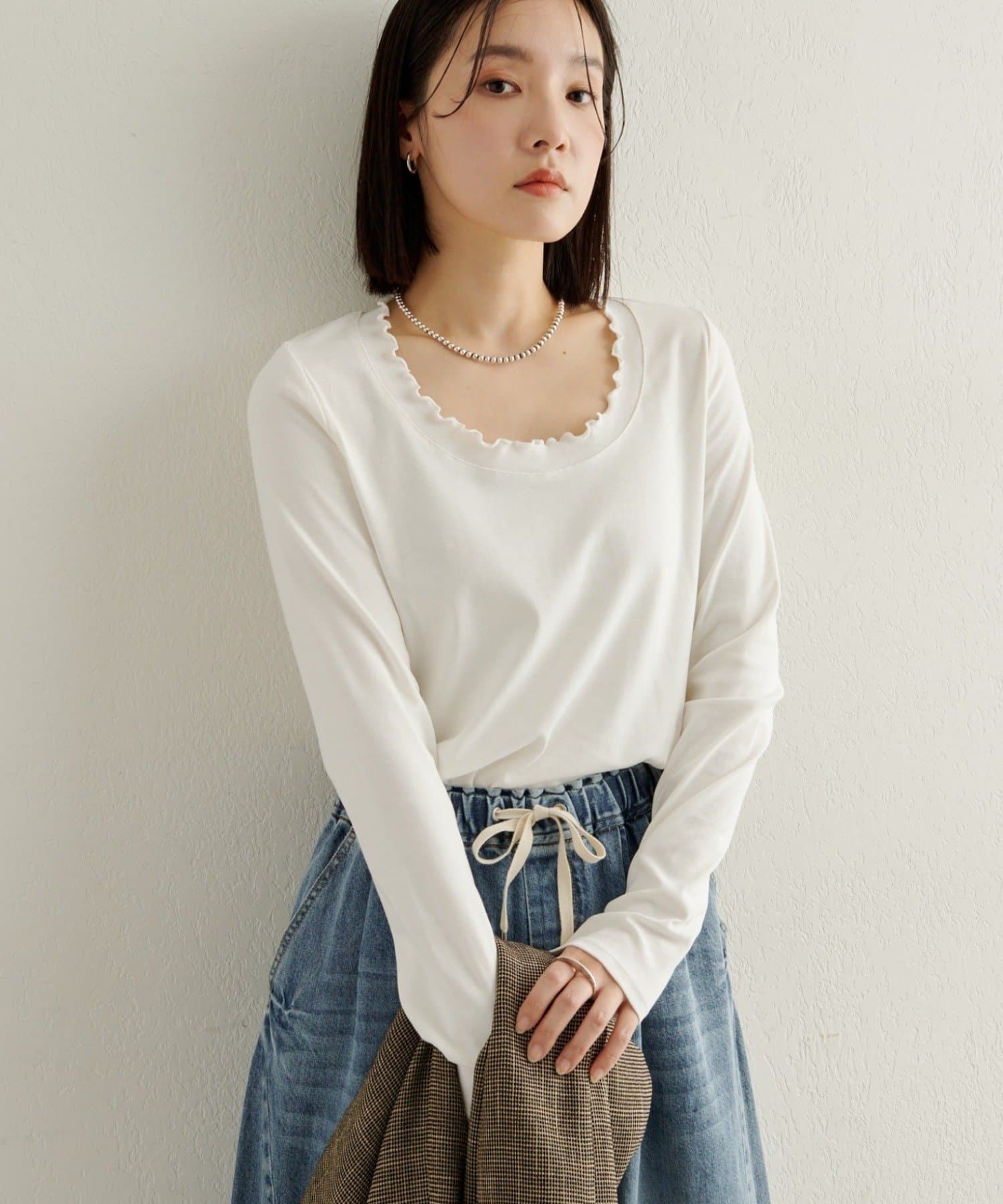 Omekashi(オメカシ) フリルロングTシャツ